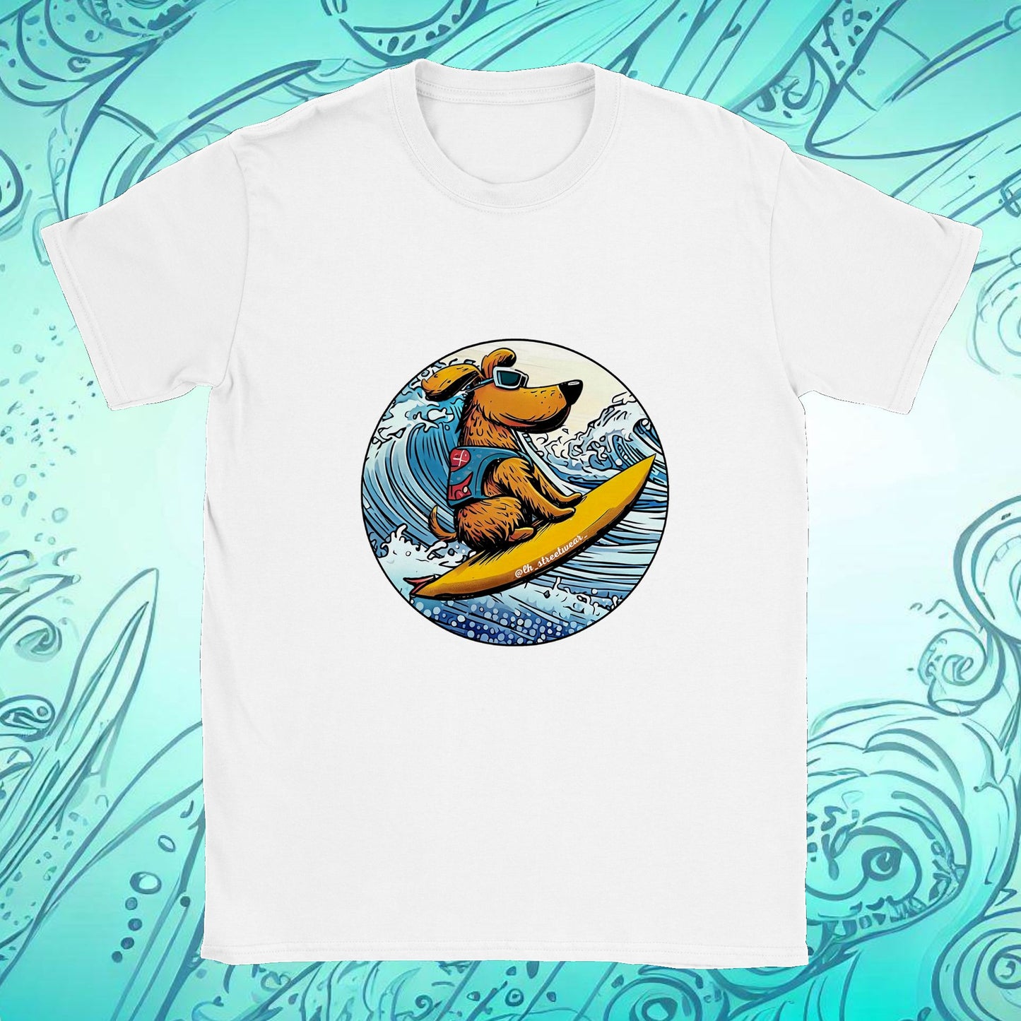 Surfer Dog - Unisex T-Shirt