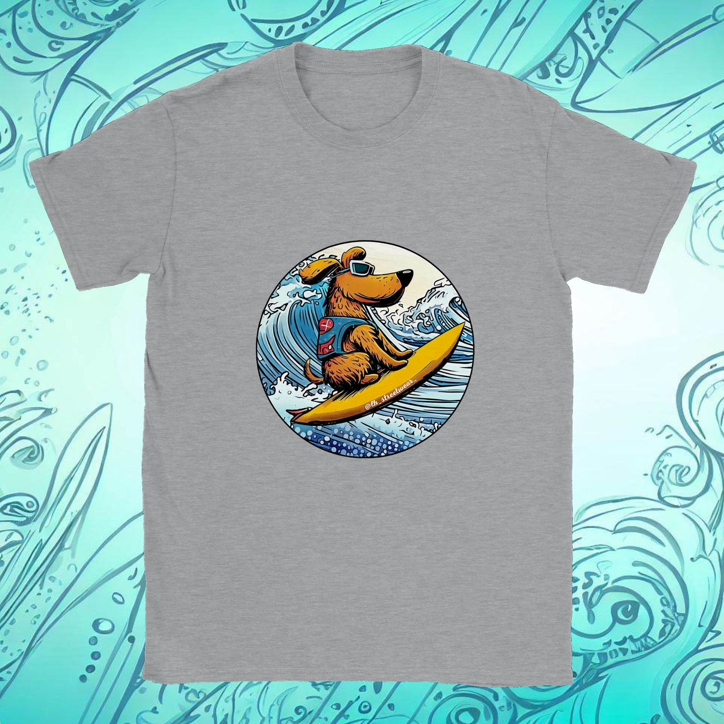 Surfer Dog - Unisex T-Shirt