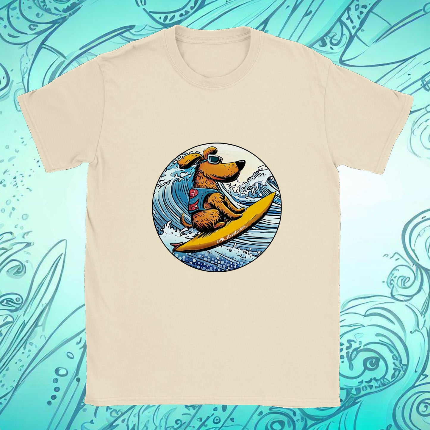 Surfer Dog - Unisex T-Shirt