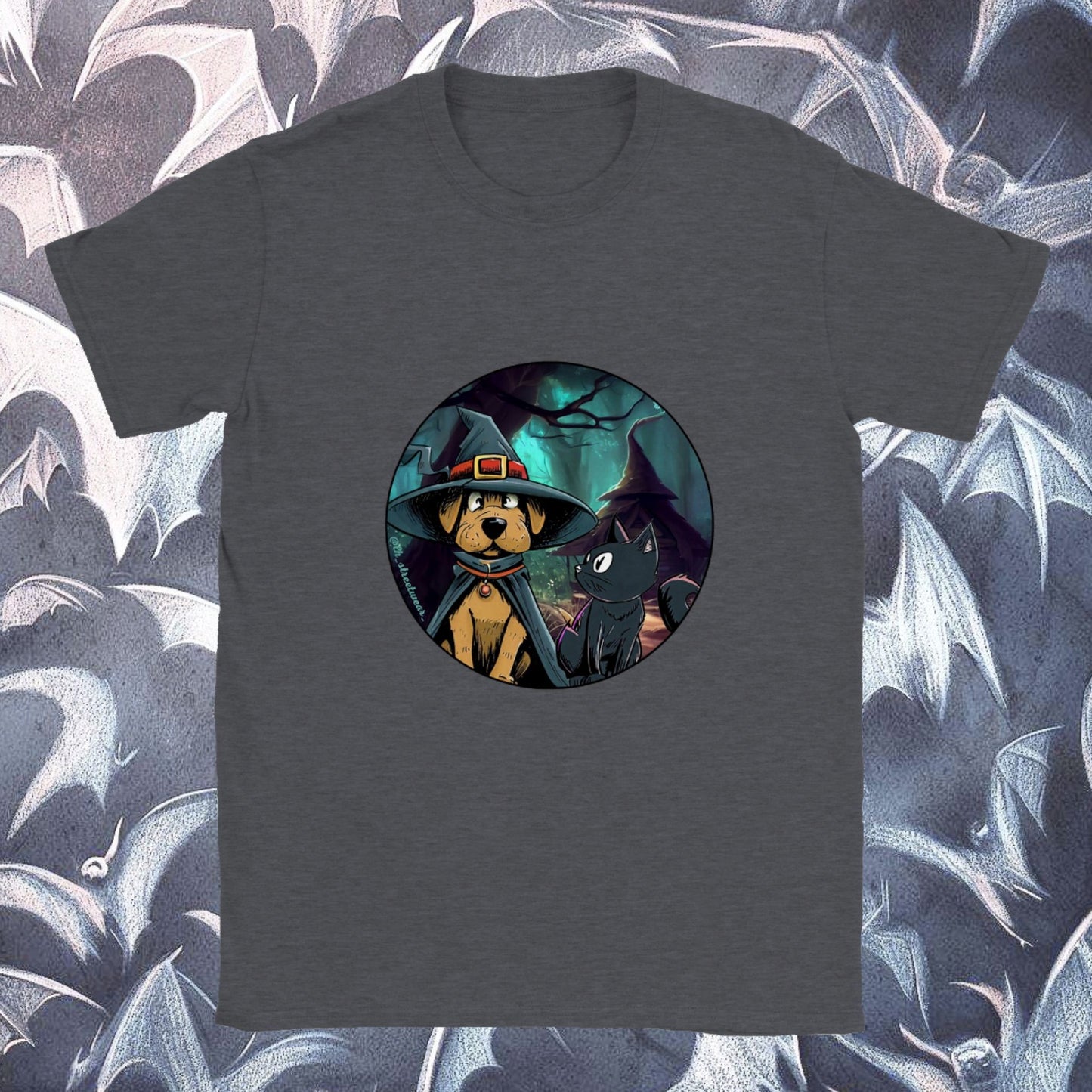 WitchDog and Cat  🎃 Halloween - Unisex T-Shirt