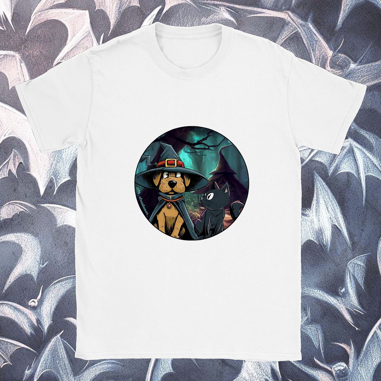 WitchDog and Cat  🎃 Halloween - Unisex T-Shirt