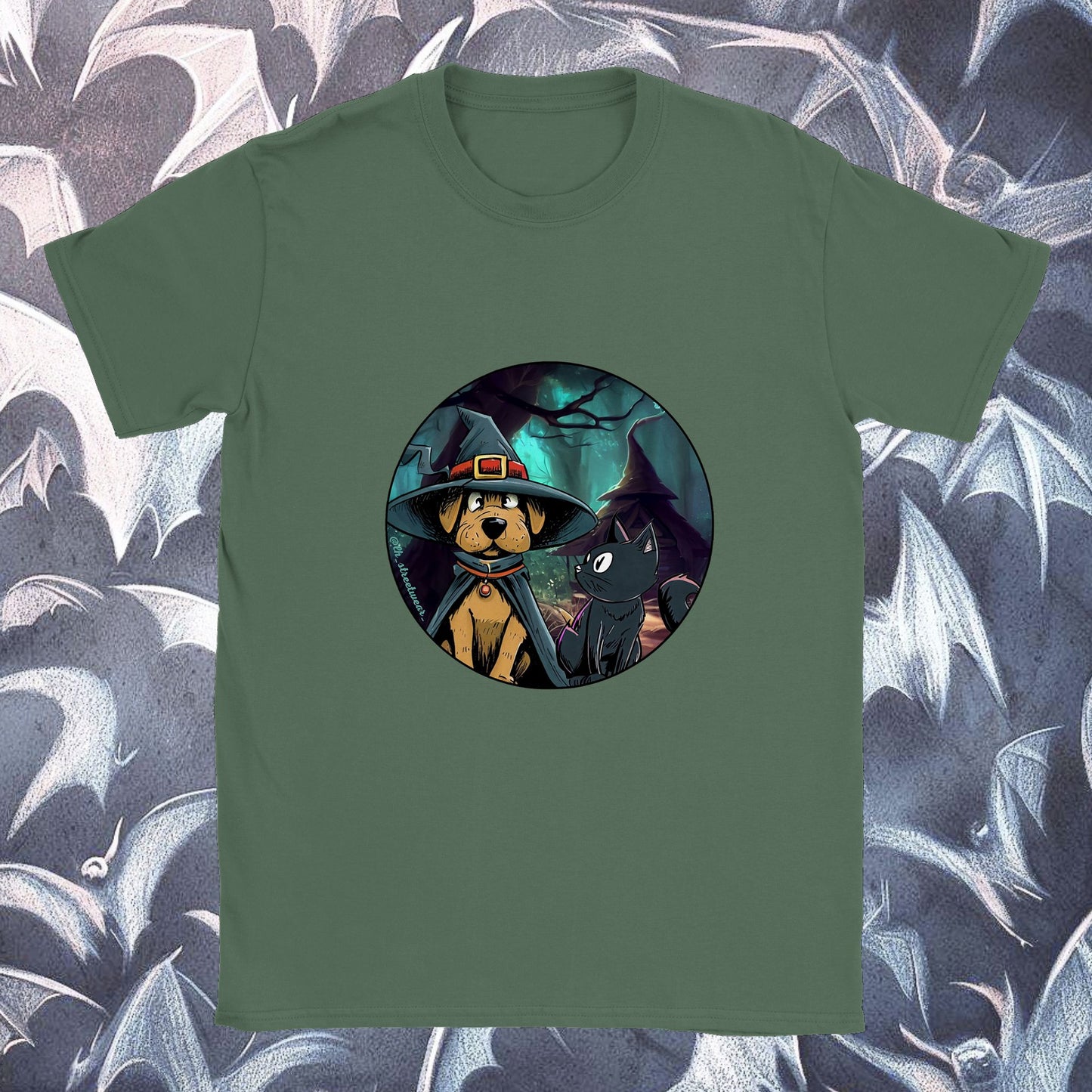 WitchDog and Cat  🎃 Halloween - Unisex T-Shirt