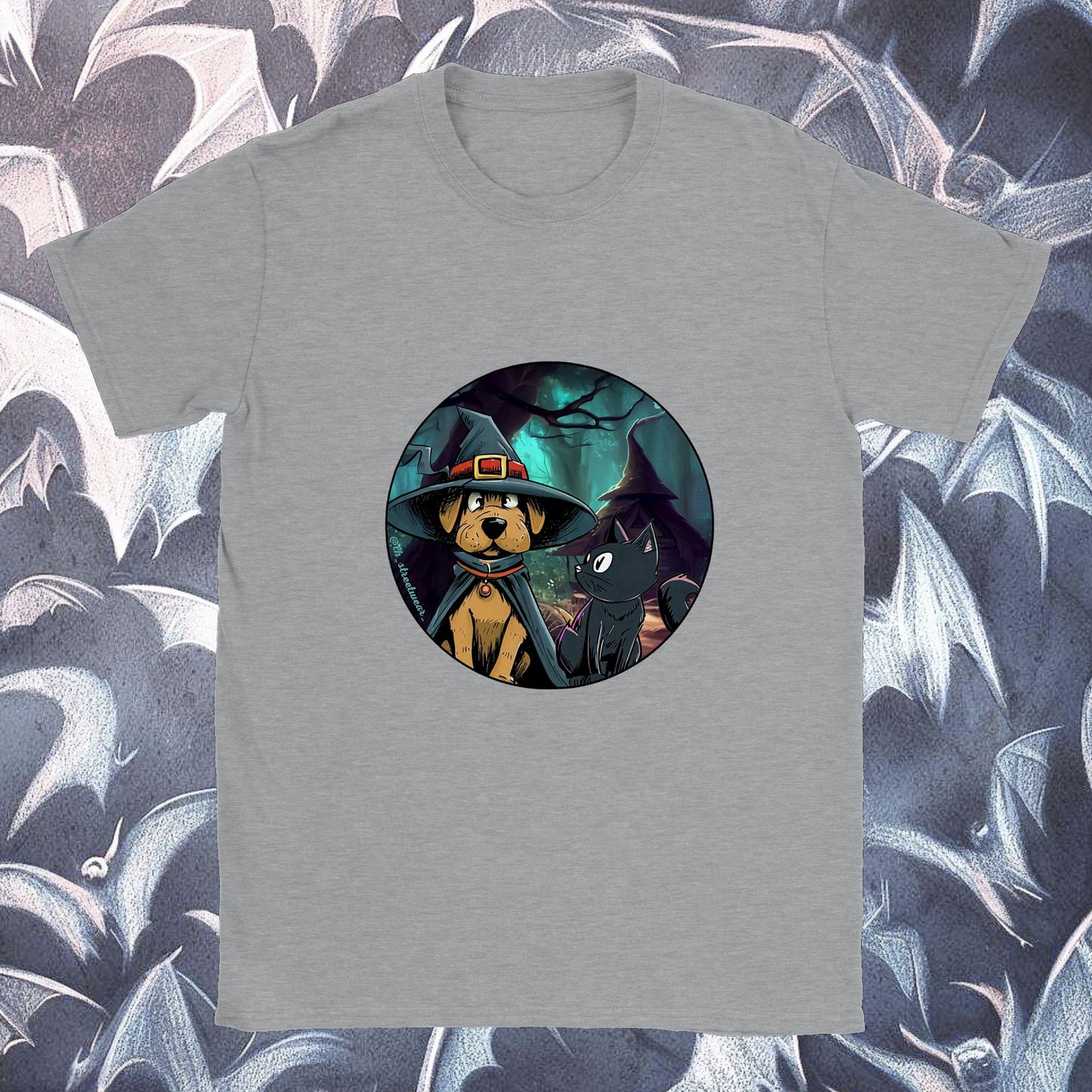 WitchDog and Cat  🎃 Halloween - Unisex T-Shirt