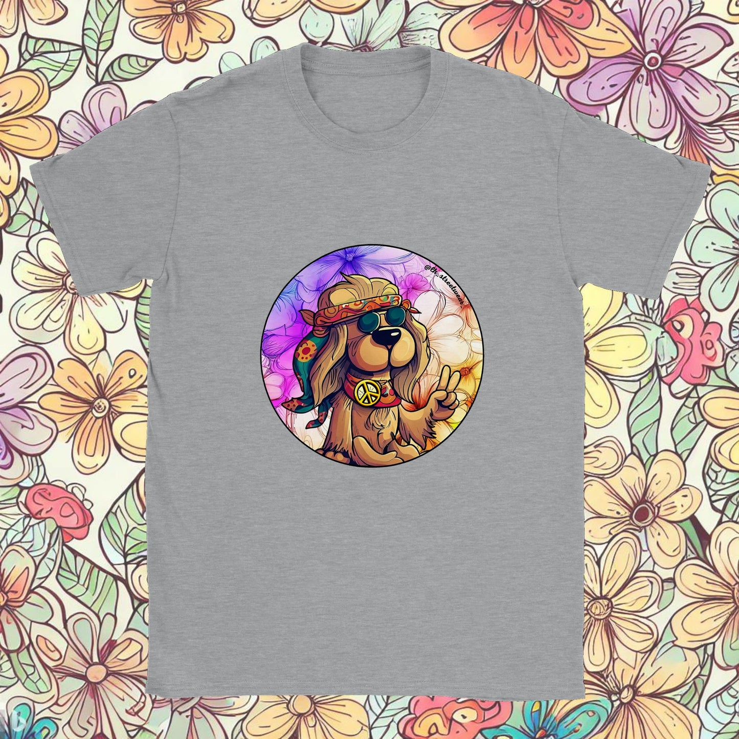 Hippie Dog - Unisex T-Shirt