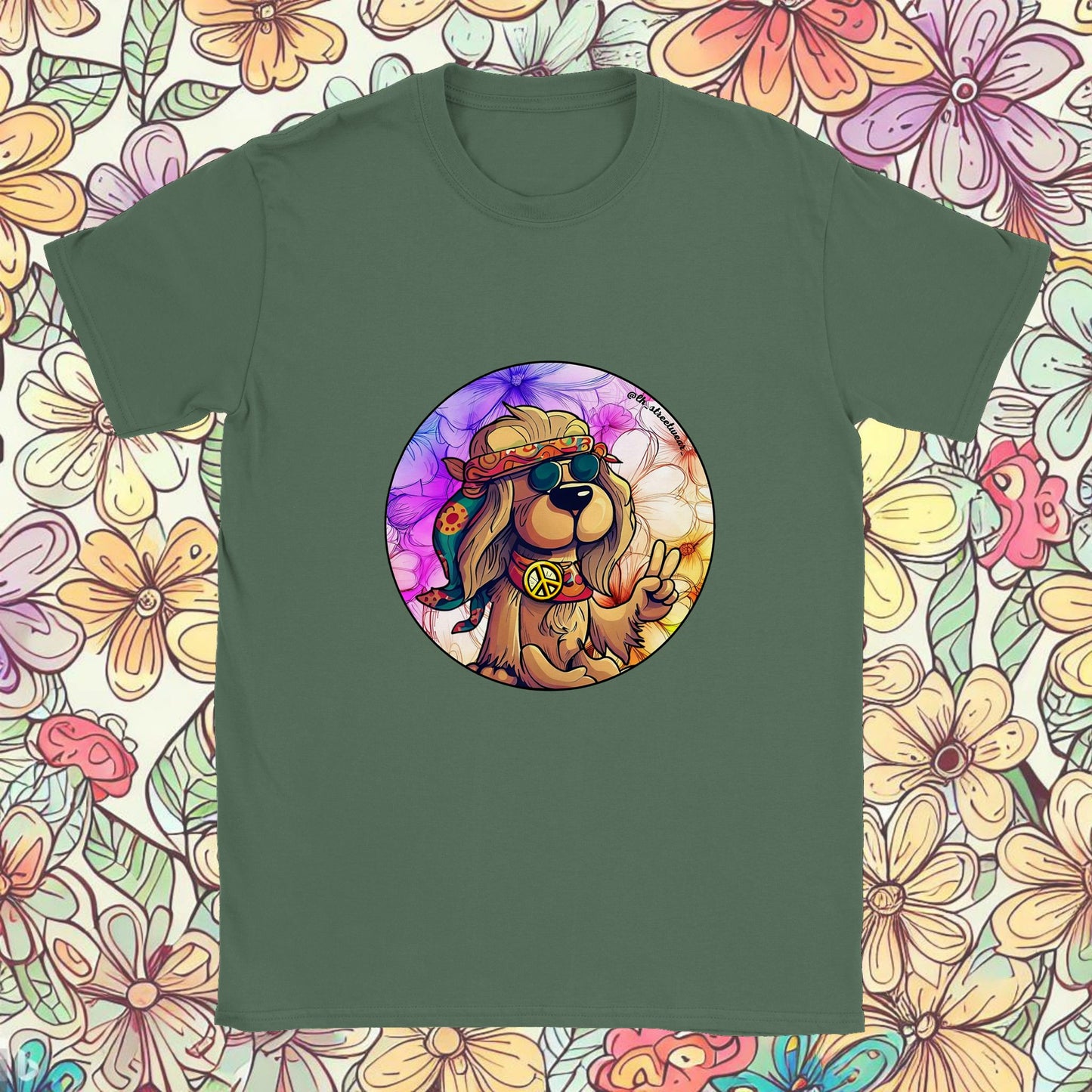 Hippie Dog - Unisex T-Shirt