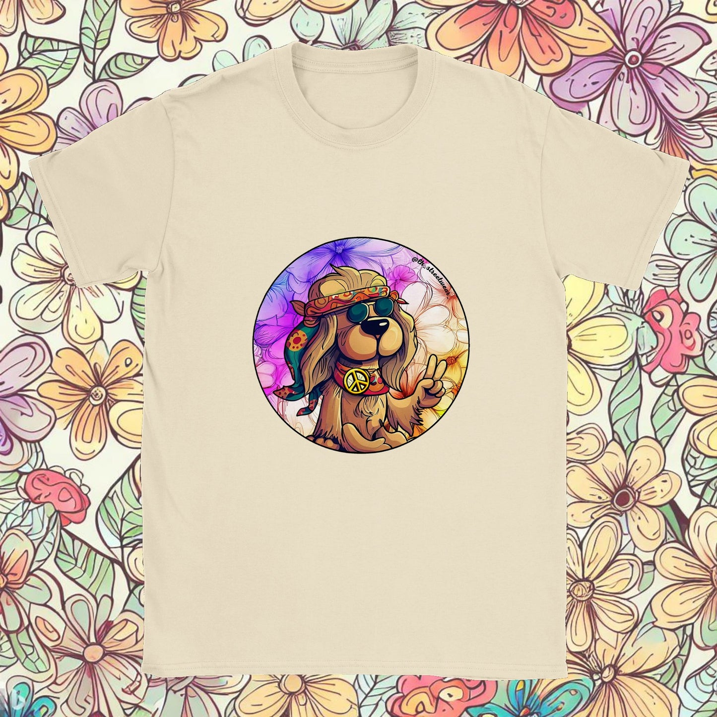 Hippie Dog - Unisex T-Shirt