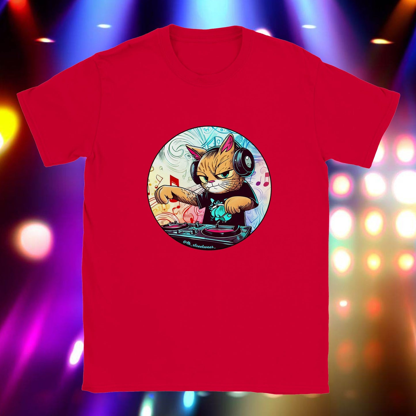 DJ Gata - camiseta unisex infantil