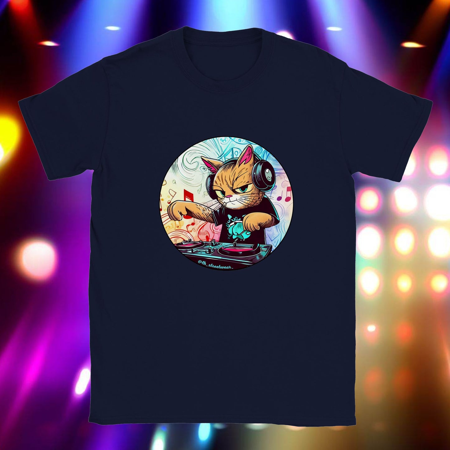 DJ Gata - camiseta unisex infantil