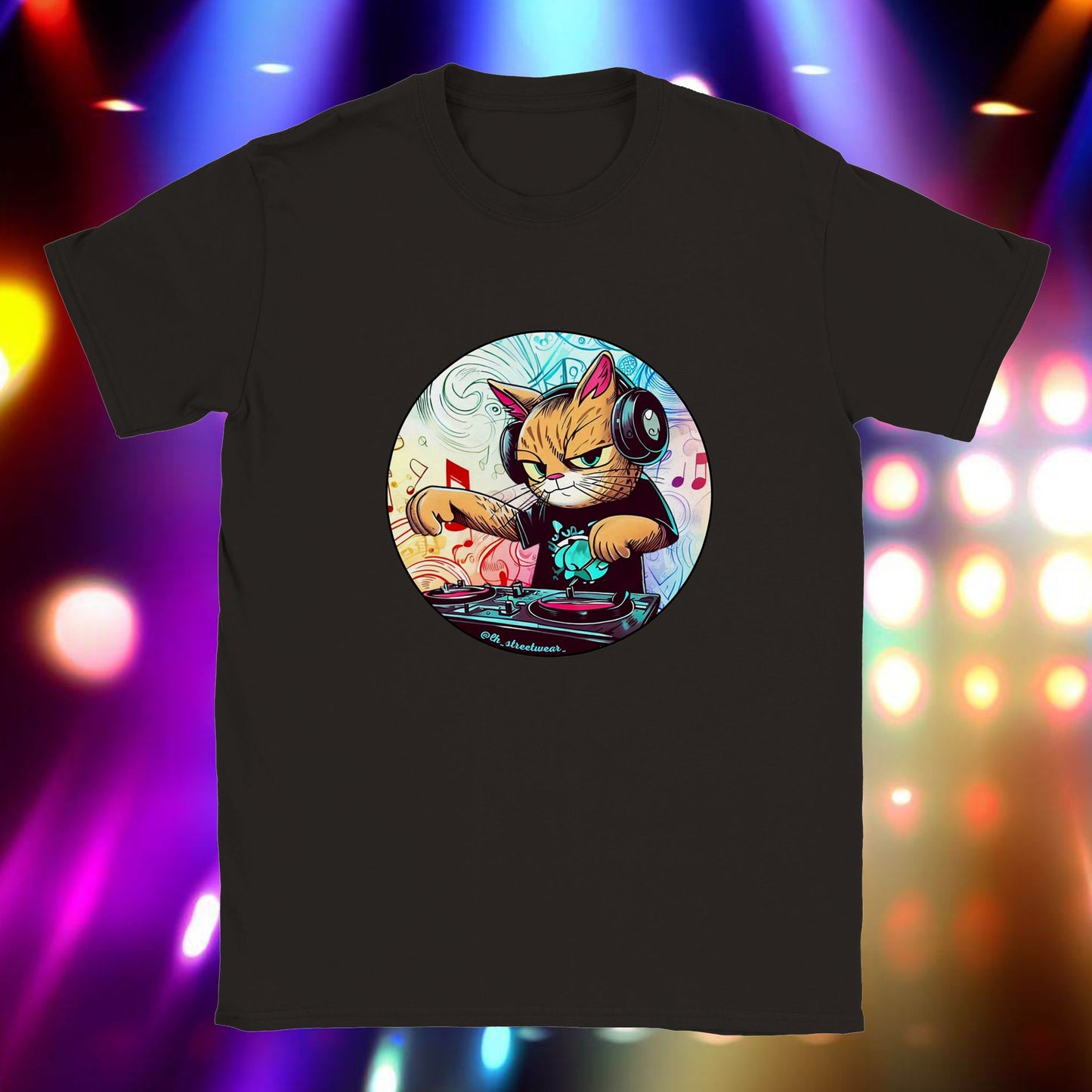 DJ Gata - camiseta unisex infantil