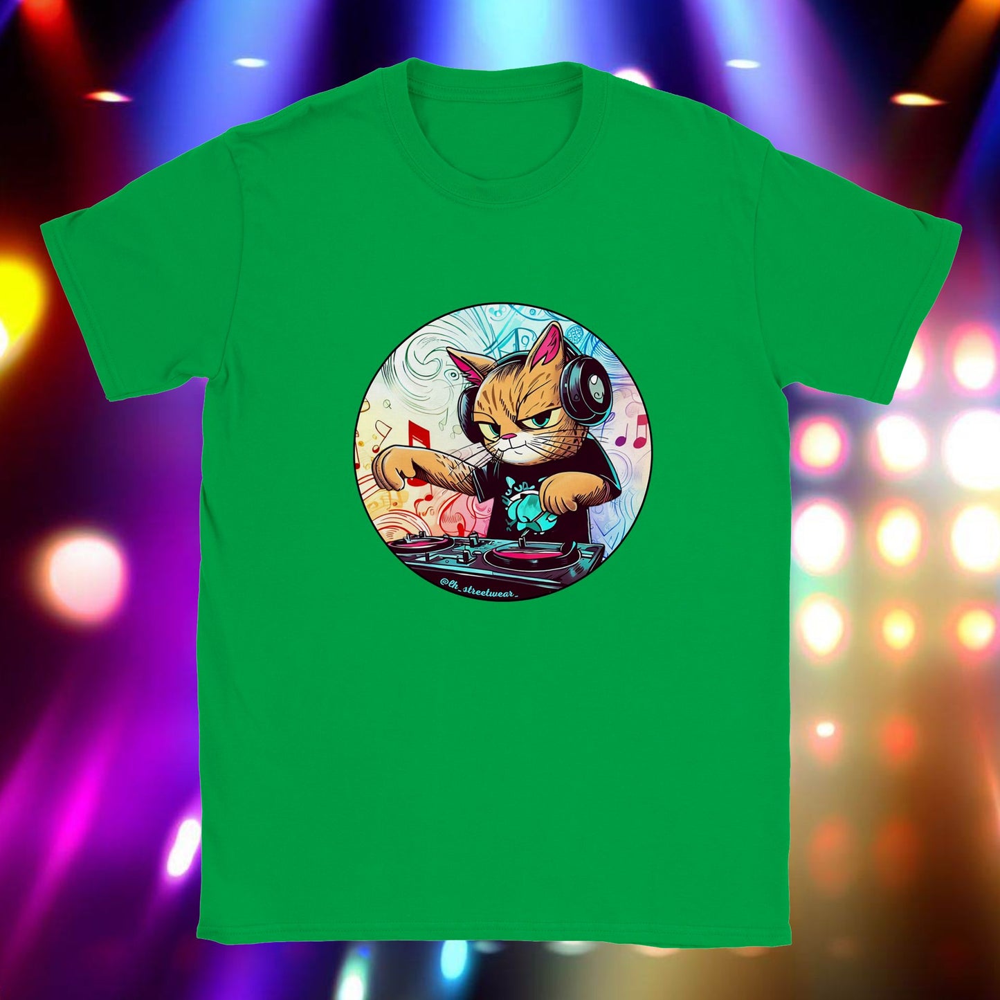 DJ Gata - camiseta unisex infantil