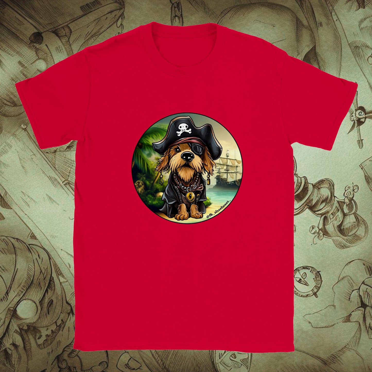 PerriPirata - camiseta unisex infantil