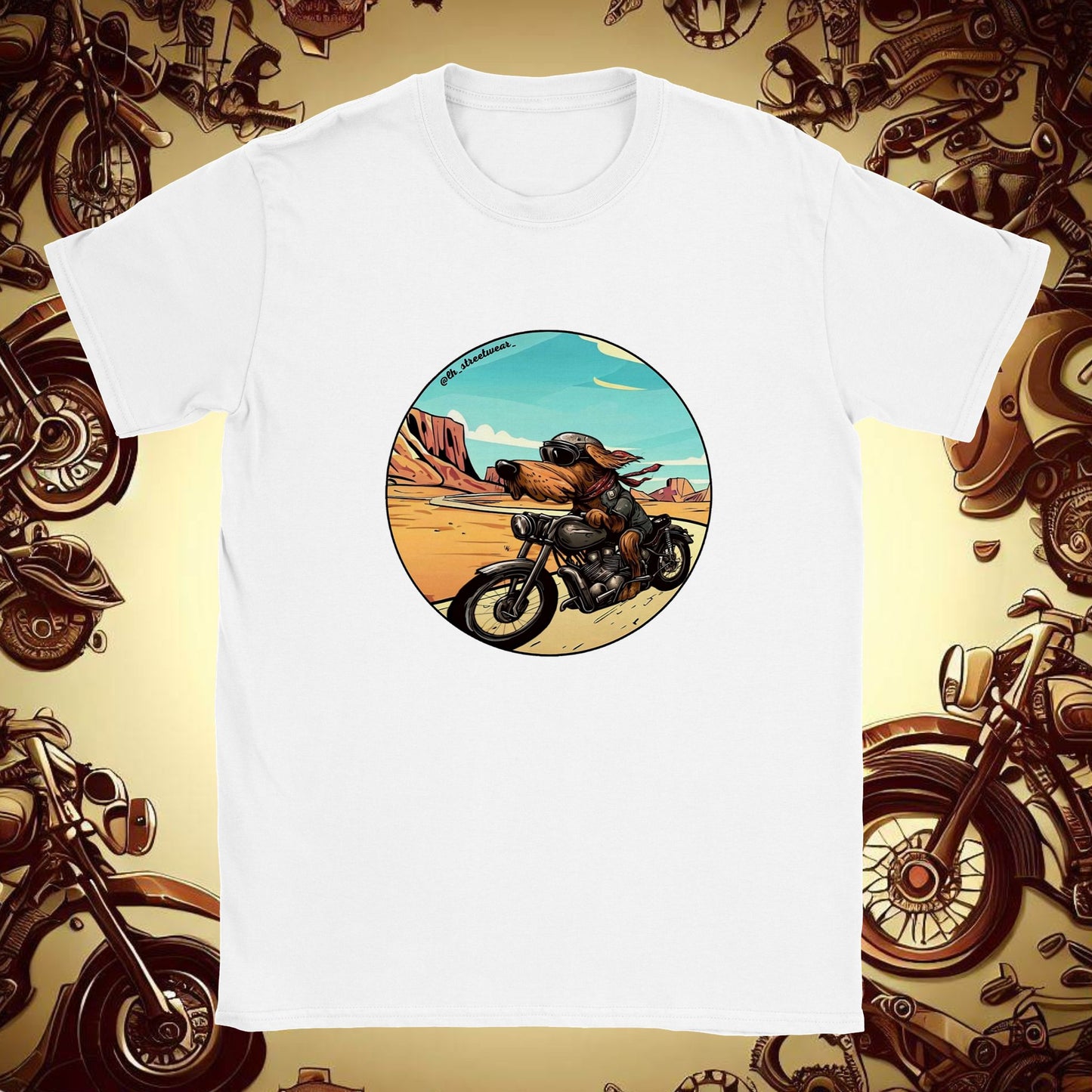 Biker Dog - Unisex Kids T-Shirt