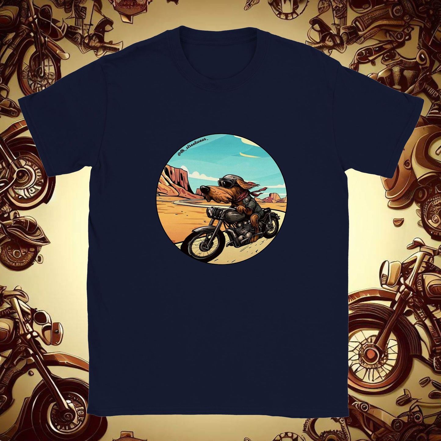 Biker Dog - Unisex Kids T-Shirt