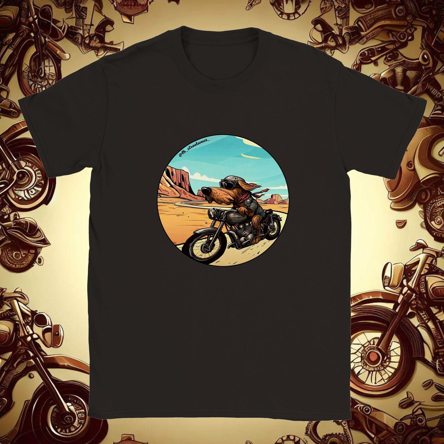 Biker Dog - Unisex Kids T-Shirt