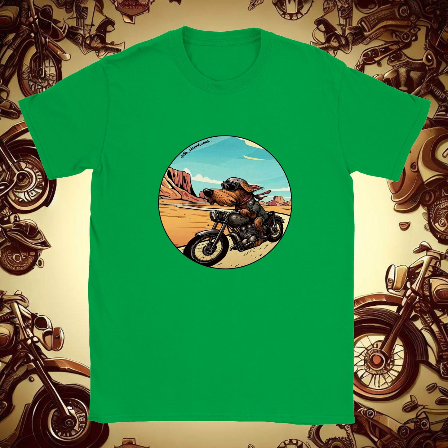 Biker Dog - Unisex Kids T-Shirt