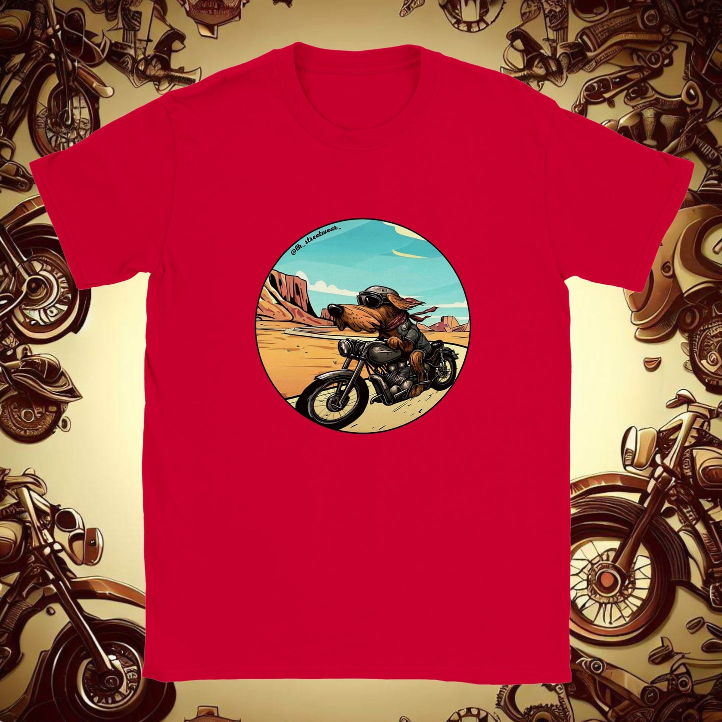 Biker Dog - Unisex Kids T-Shirt