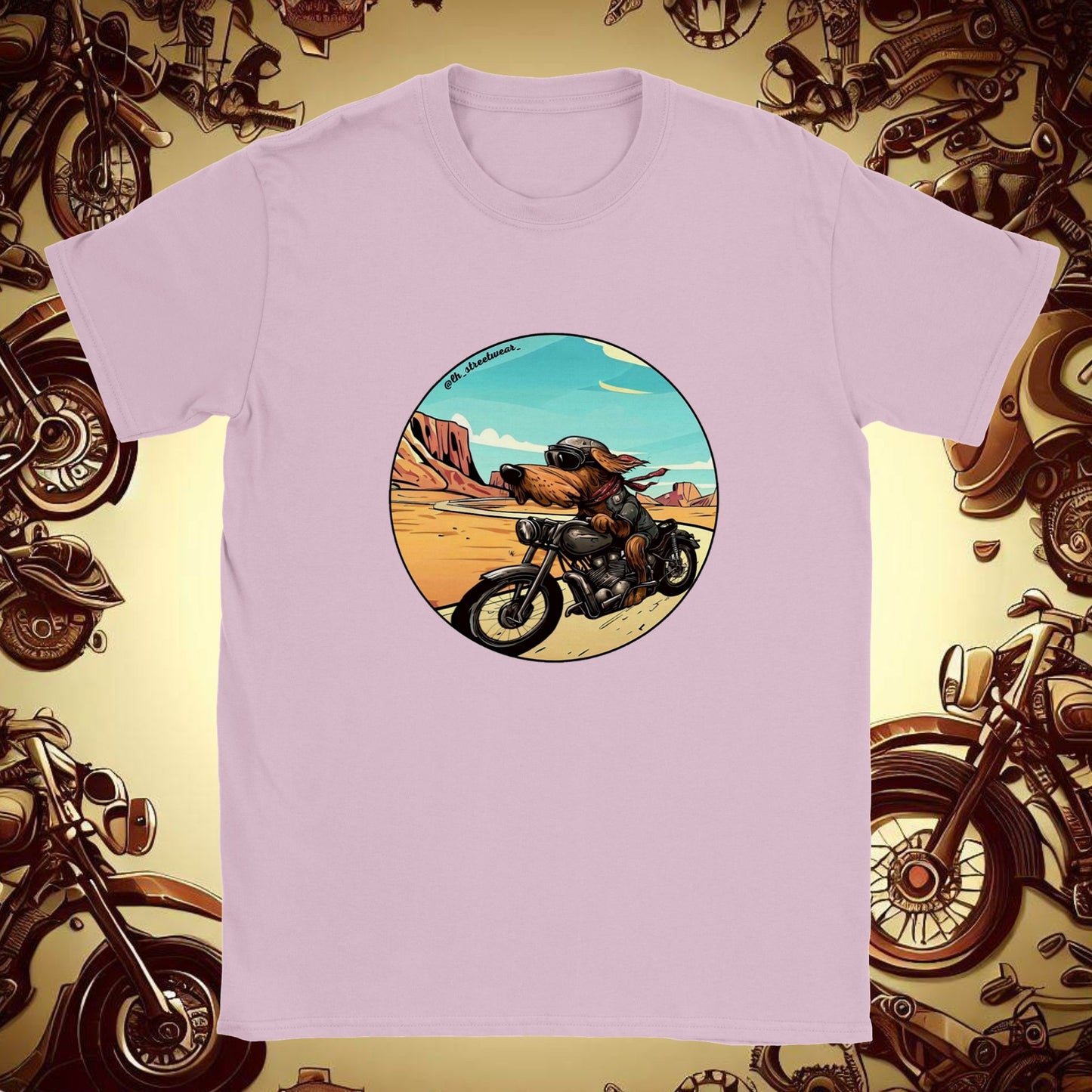 Biker Dog - Unisex Kids T-Shirt