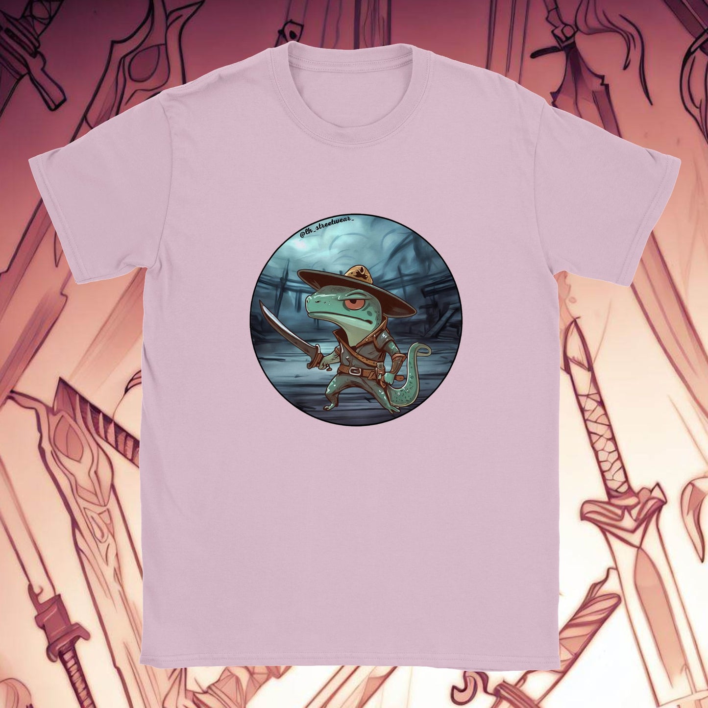 Warrior Lizard - Unisex Kids T-Shirt