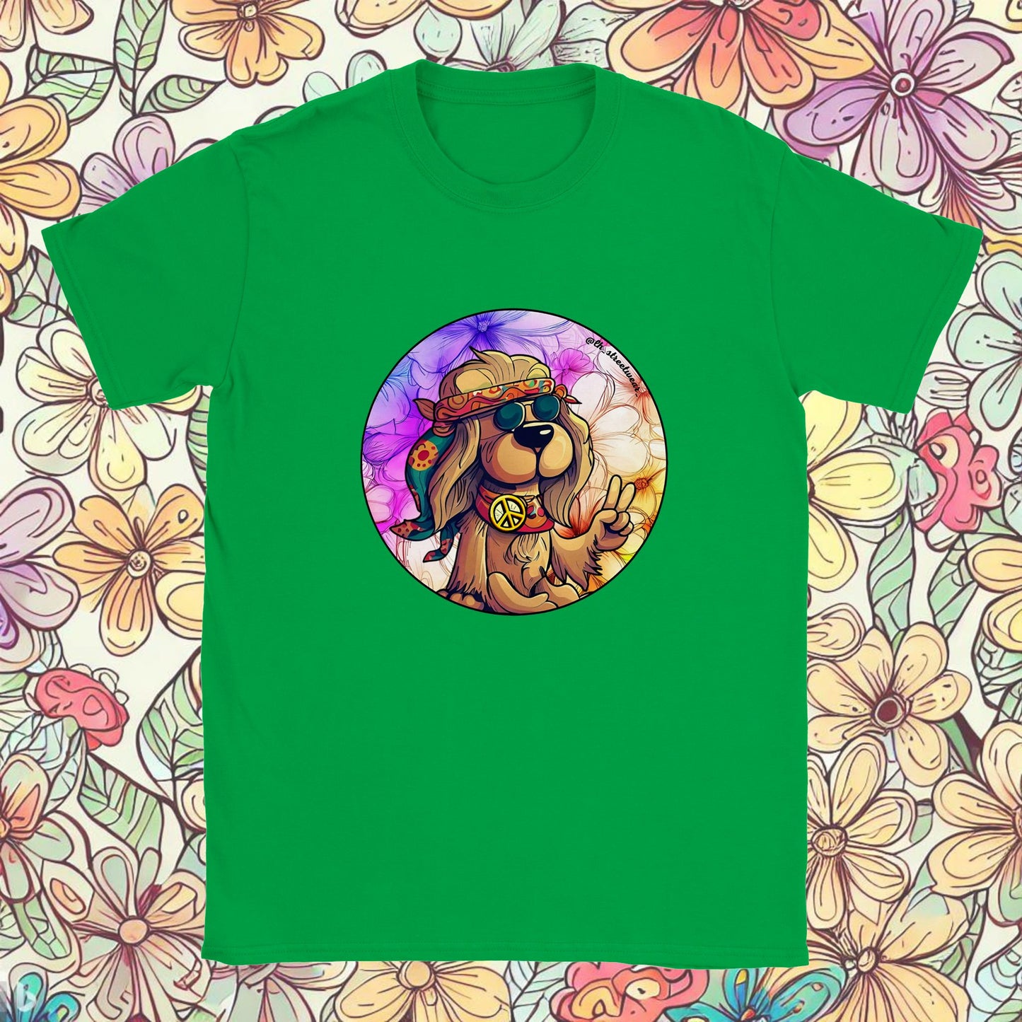 PerriHippie - camiseta unisex infantil