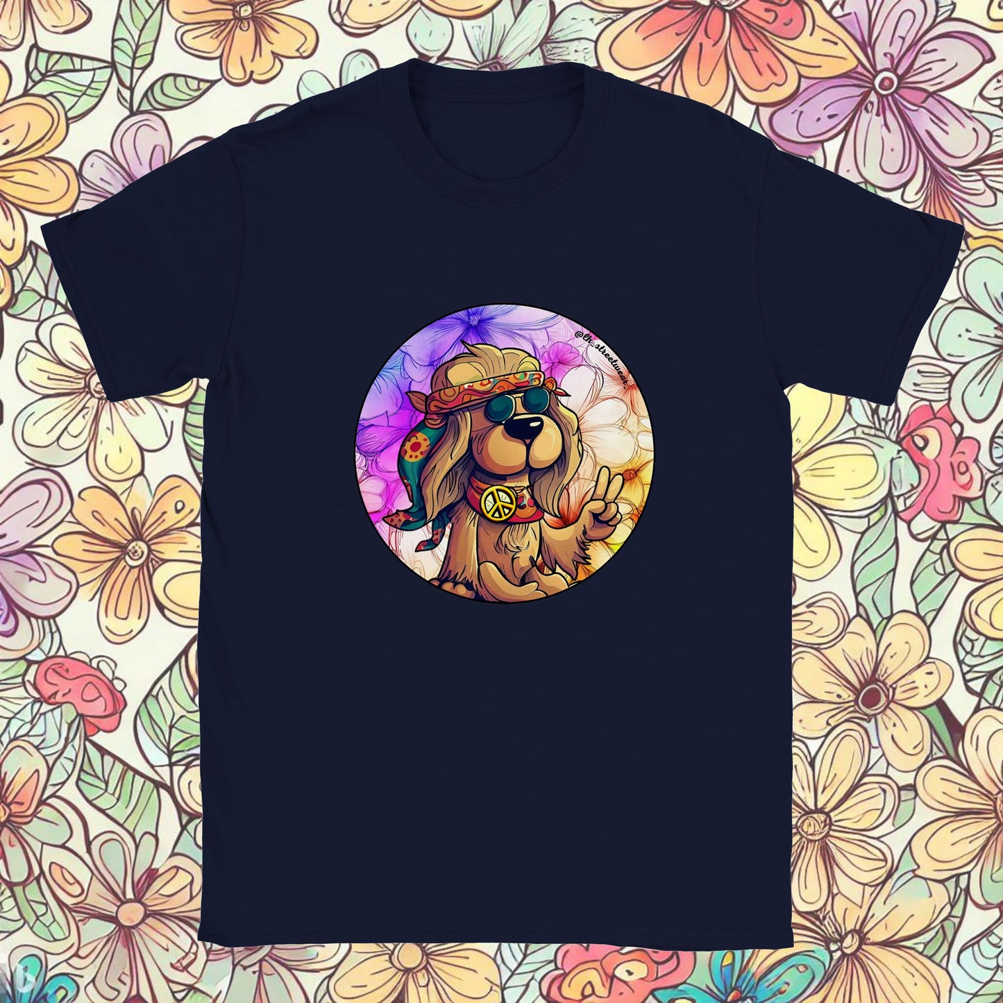 Hippie Dog - Unisex Kids T-Shirt