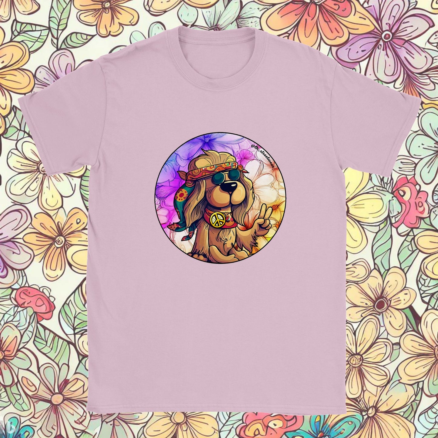 Hippie Dog - Unisex Kids T-Shirt