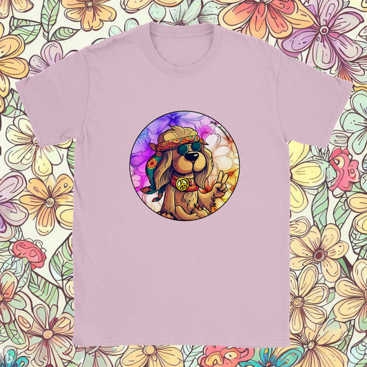 Hippie Dog - Unisex Kids T-Shirt