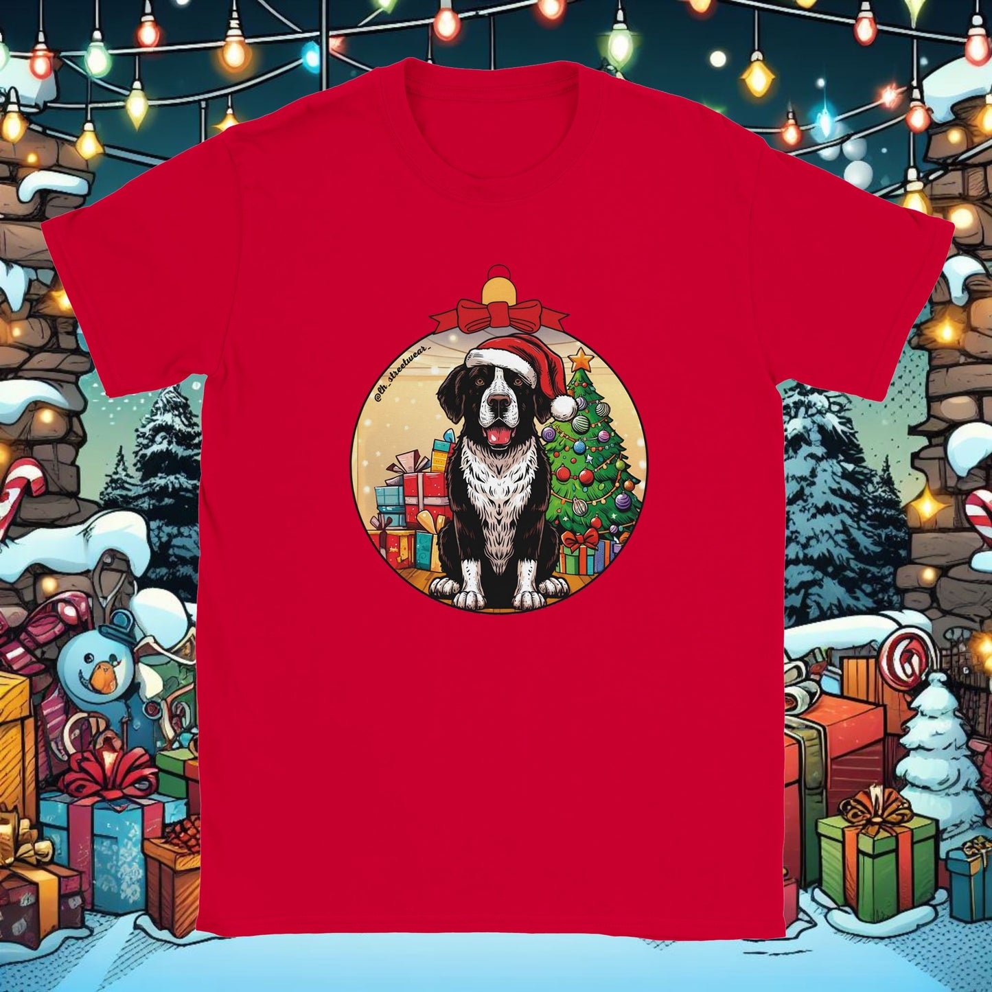 Christmas - Unisex T-Shirt - Bernese Mountain Dog