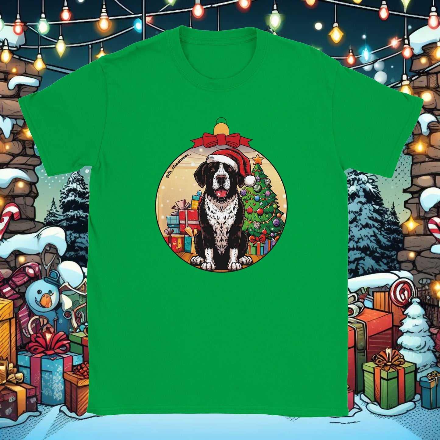 Christmas - Unisex T-Shirt - Bernese Mountain Dog