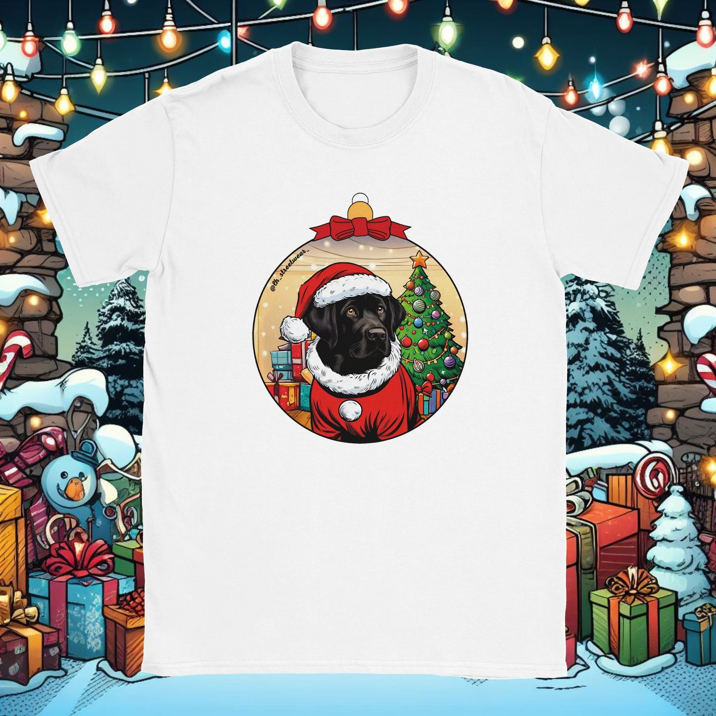 Navidad - Camiseta Unisex - Labrador Retriever