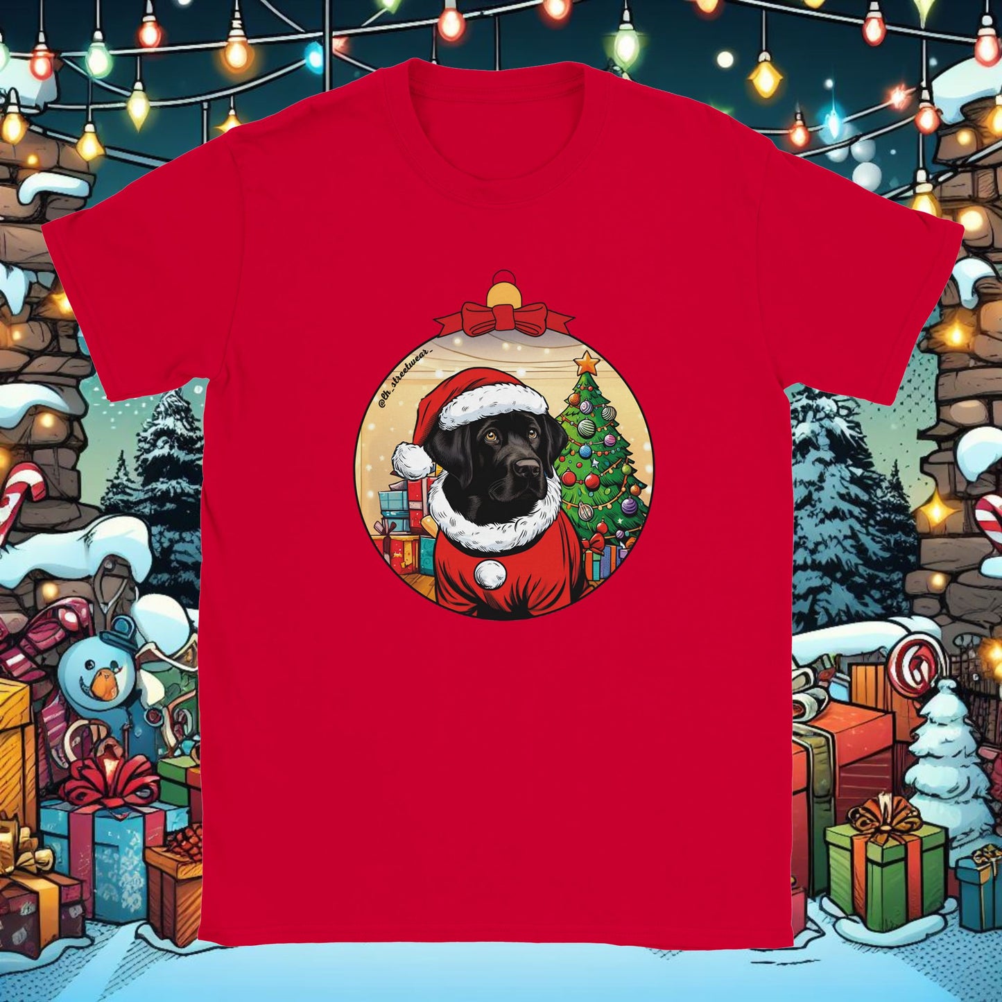 Navidad - Camiseta Unisex - Labrador Retriever