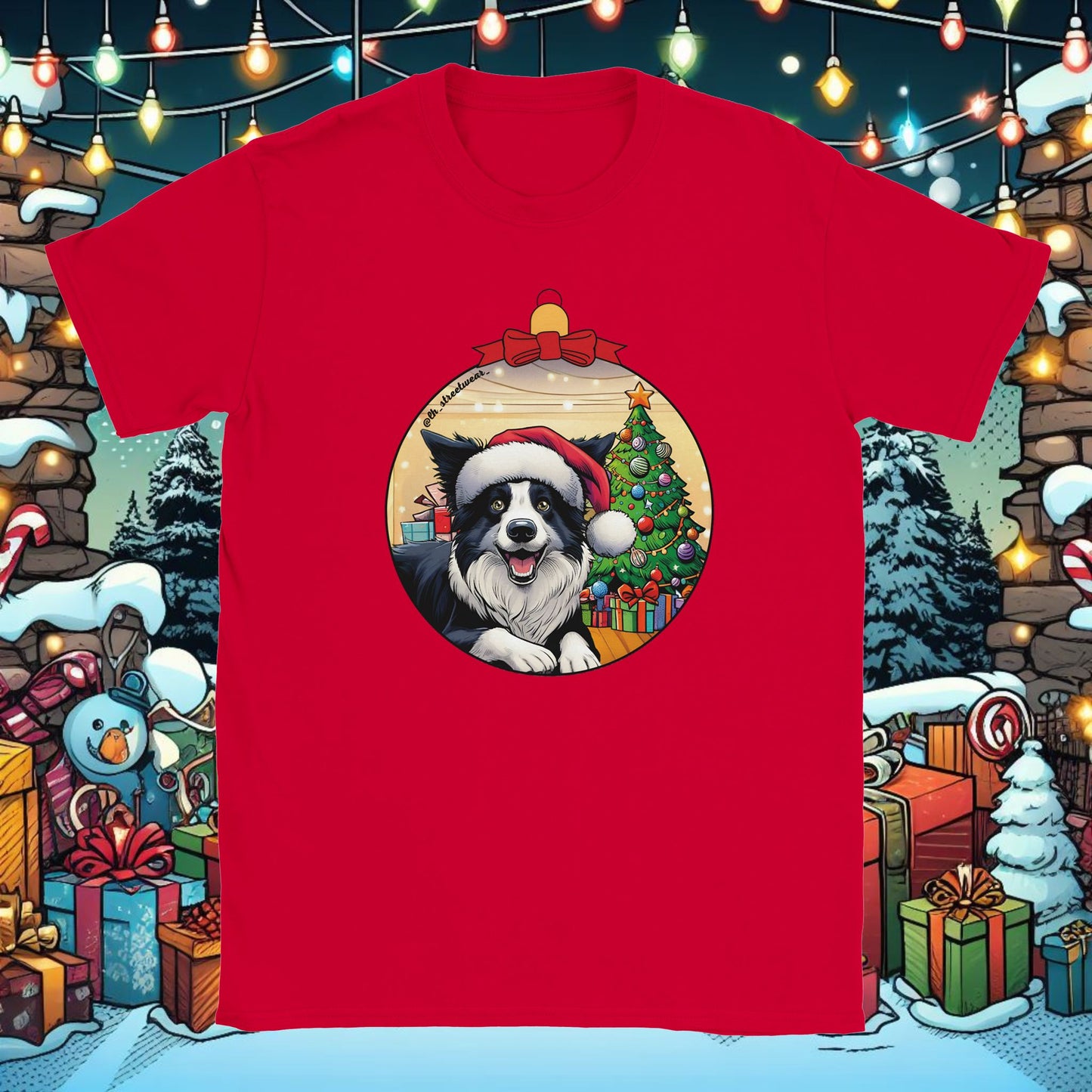 Christmas - Unisex T-Shirt - Border Collie