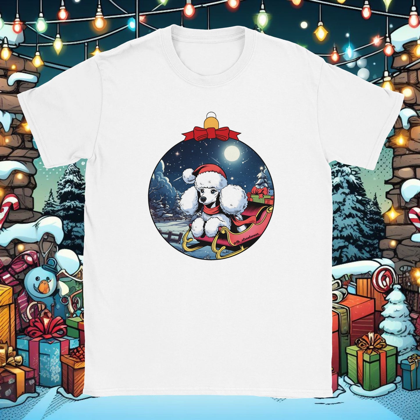 Navidad - Camiseta Unisex - Caniche