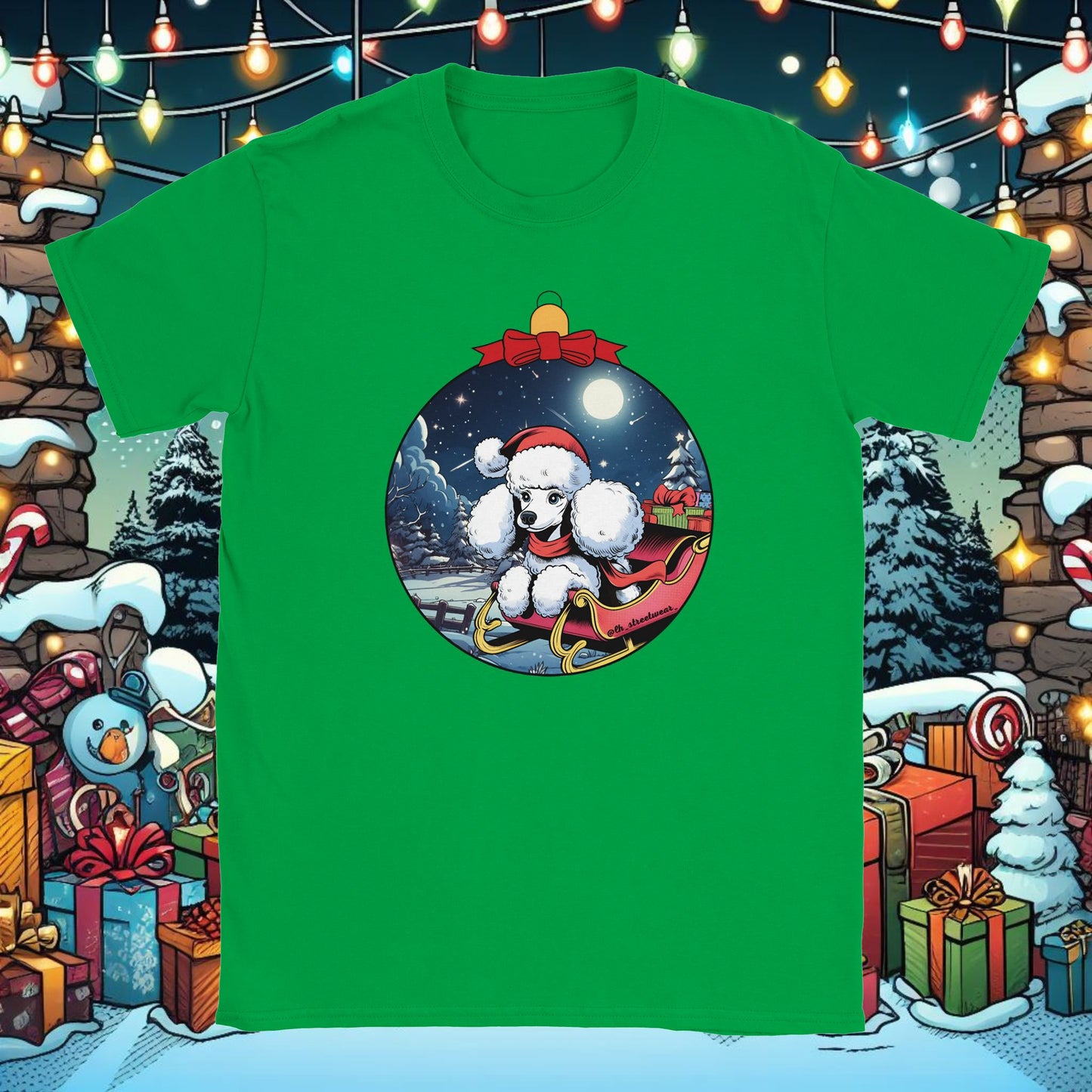 Navidad - Camiseta Unisex - Caniche