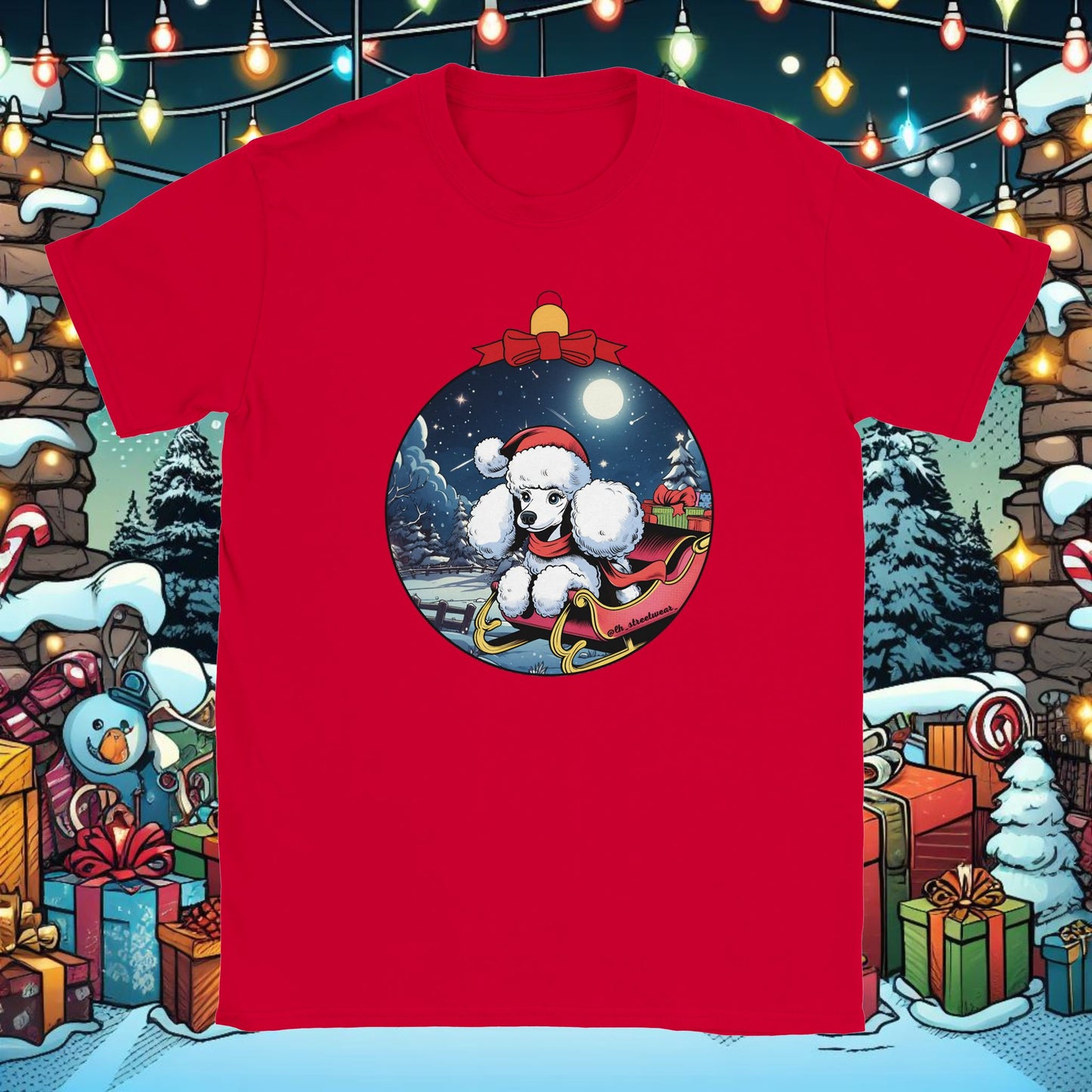 Christmas - Unisex T-Shirt - Poodle