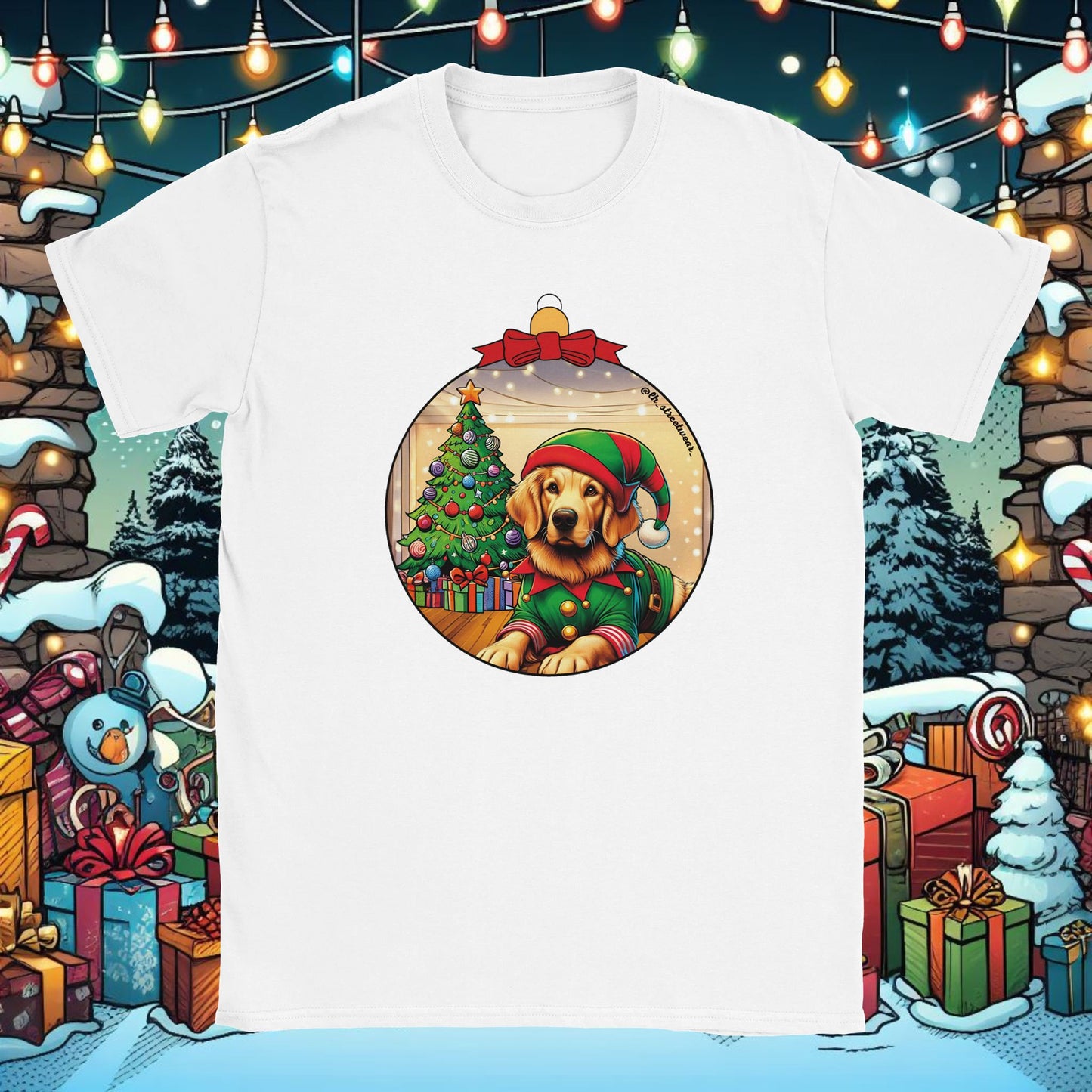 Christmas - Unisex T-Shirt - Golden Retriever