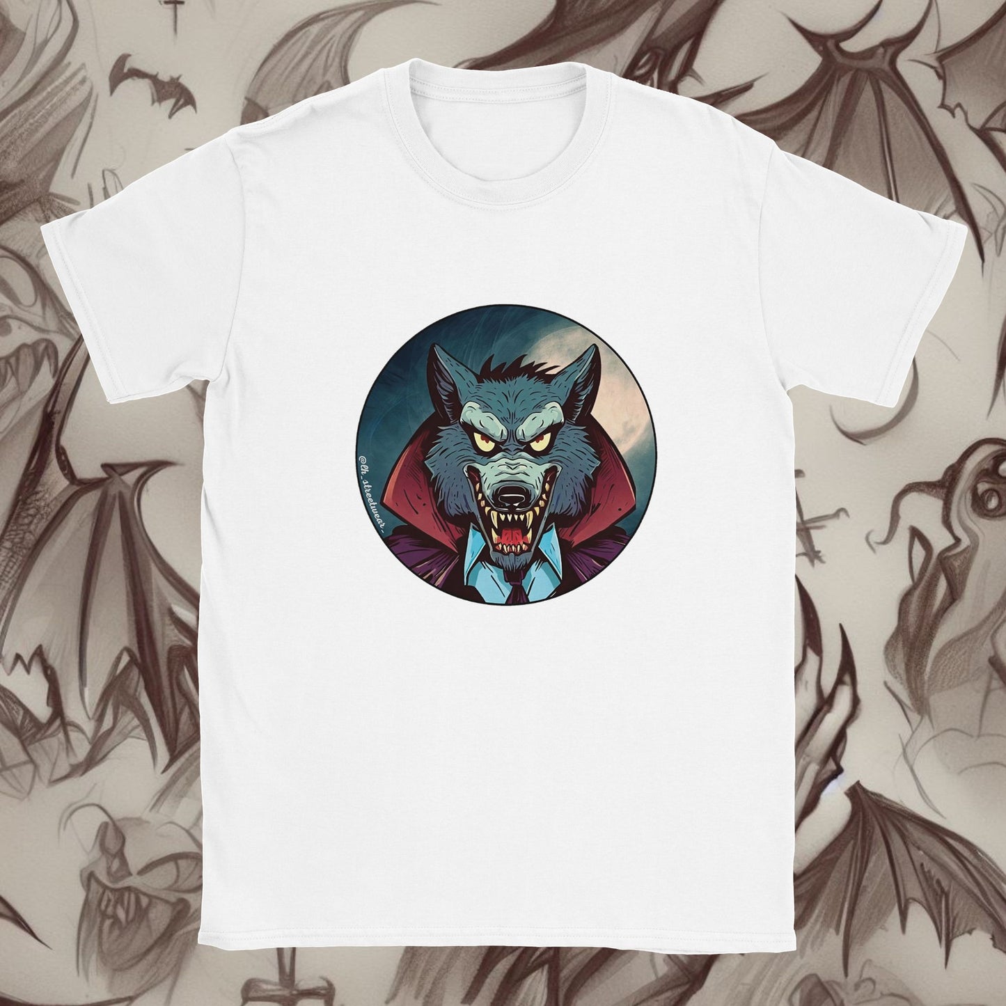 Vampire Wolf 🎃 Halloween - Unisex Kids T-Shirt