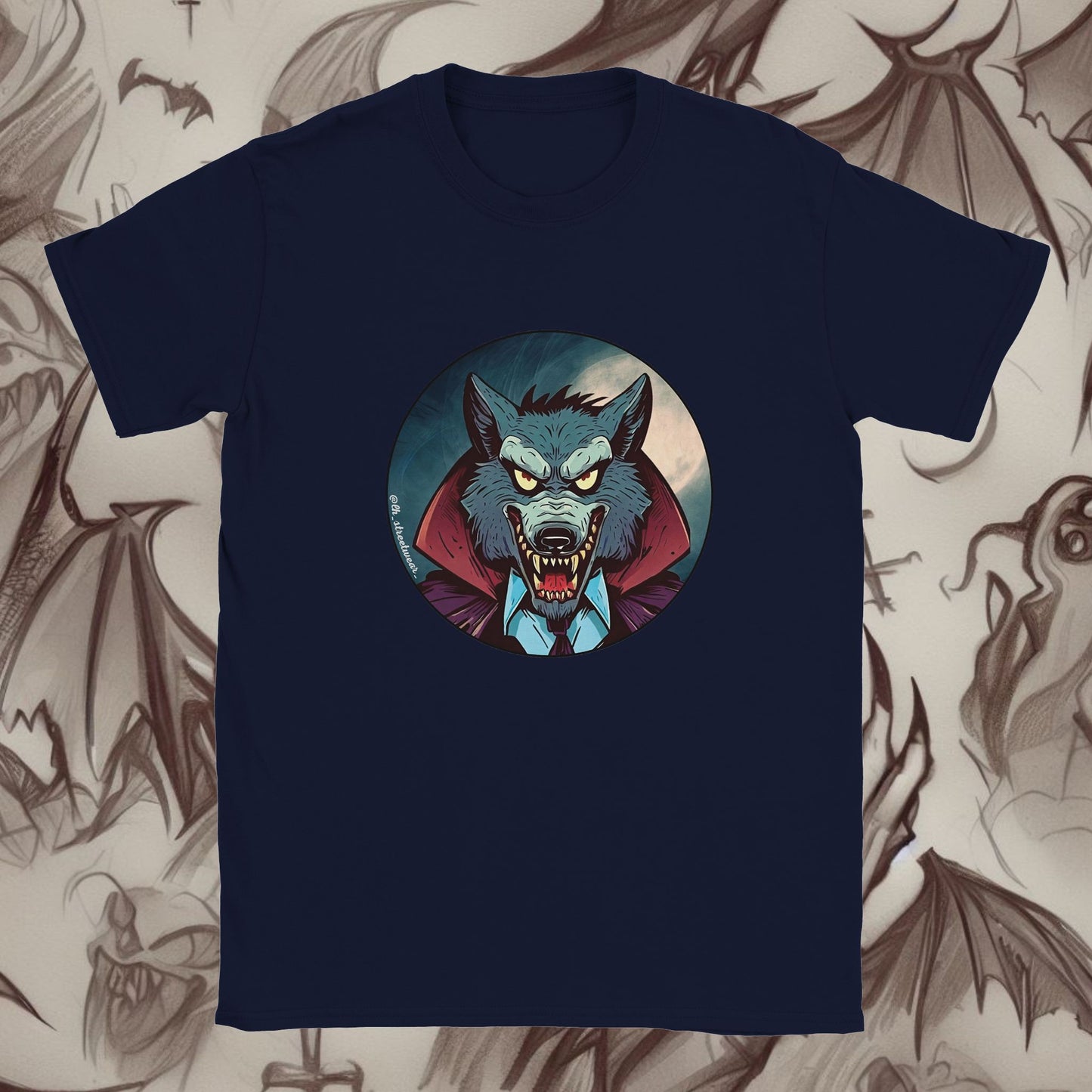 Vampire Wolf 🎃 Halloween - Unisex Kids T-Shirt