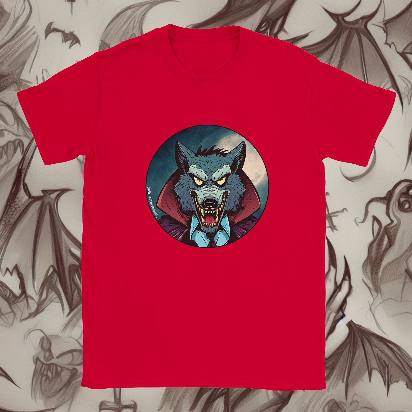 Vampire Wolf 🎃 Halloween - Unisex Kids T-Shirt