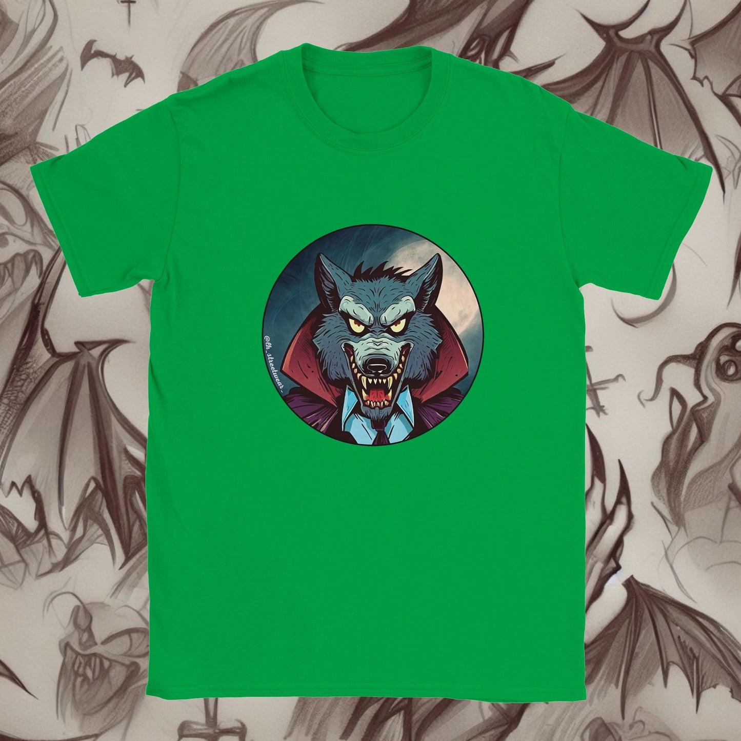 Vampire Wolf 🎃 Halloween - Unisex Kids T-Shirt