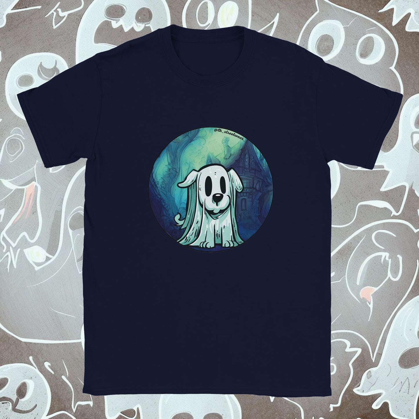 Ghost Dog 🎃 Halloween - Unisex Kids T-Shirt