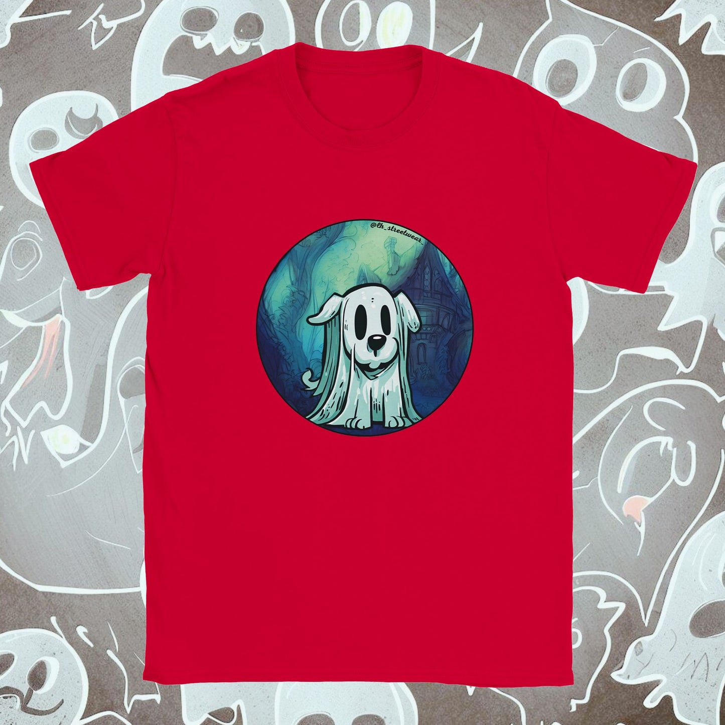 Ghost Dog 🎃 Halloween - Unisex Kids T-Shirt