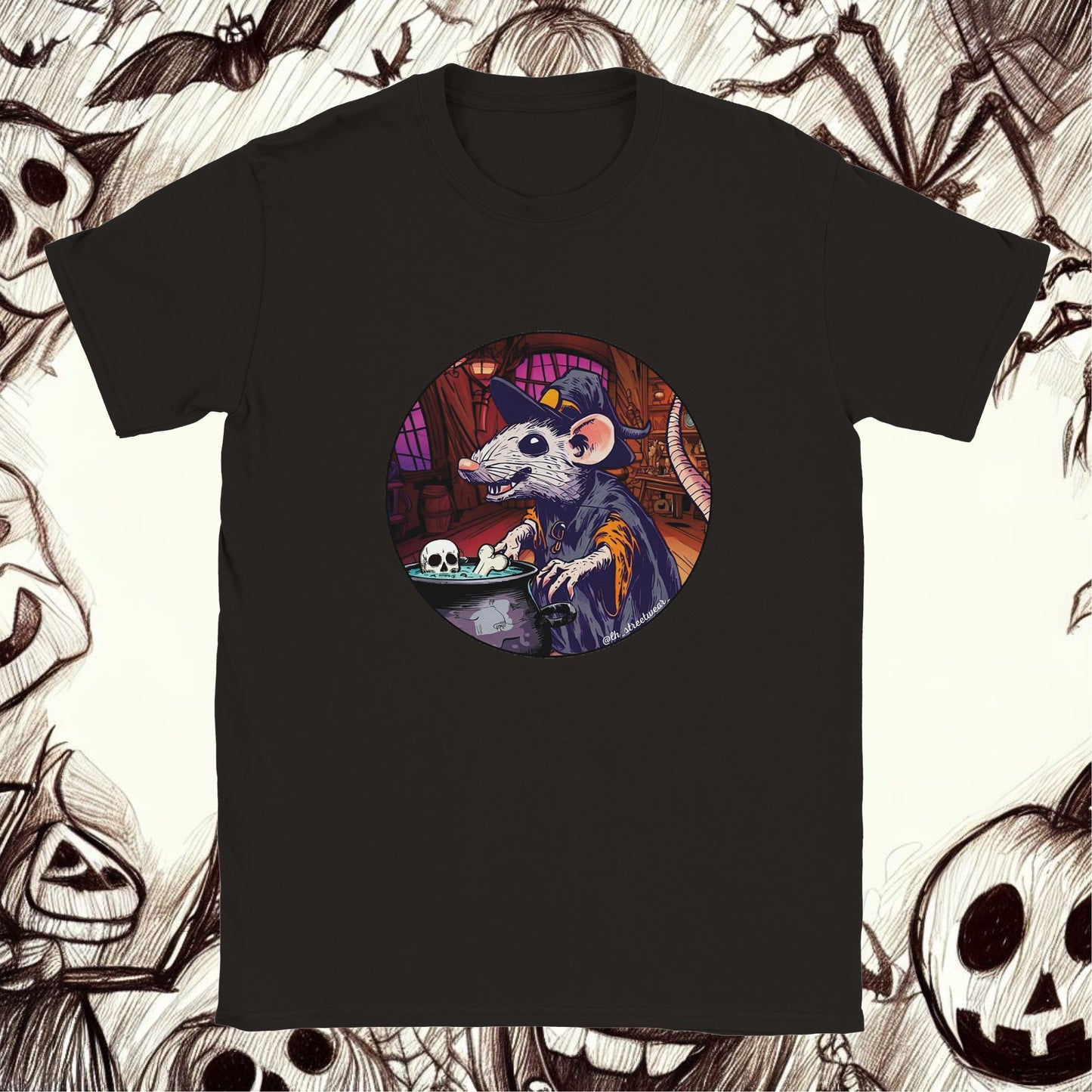 RataBruja 🎃 Halloween - Camiseta unisex infantil