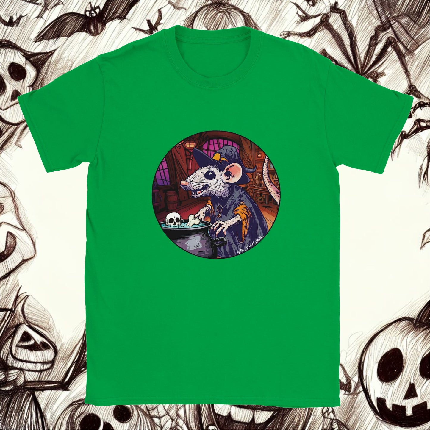 RataBruja 🎃 Halloween - Camiseta unisex infantil