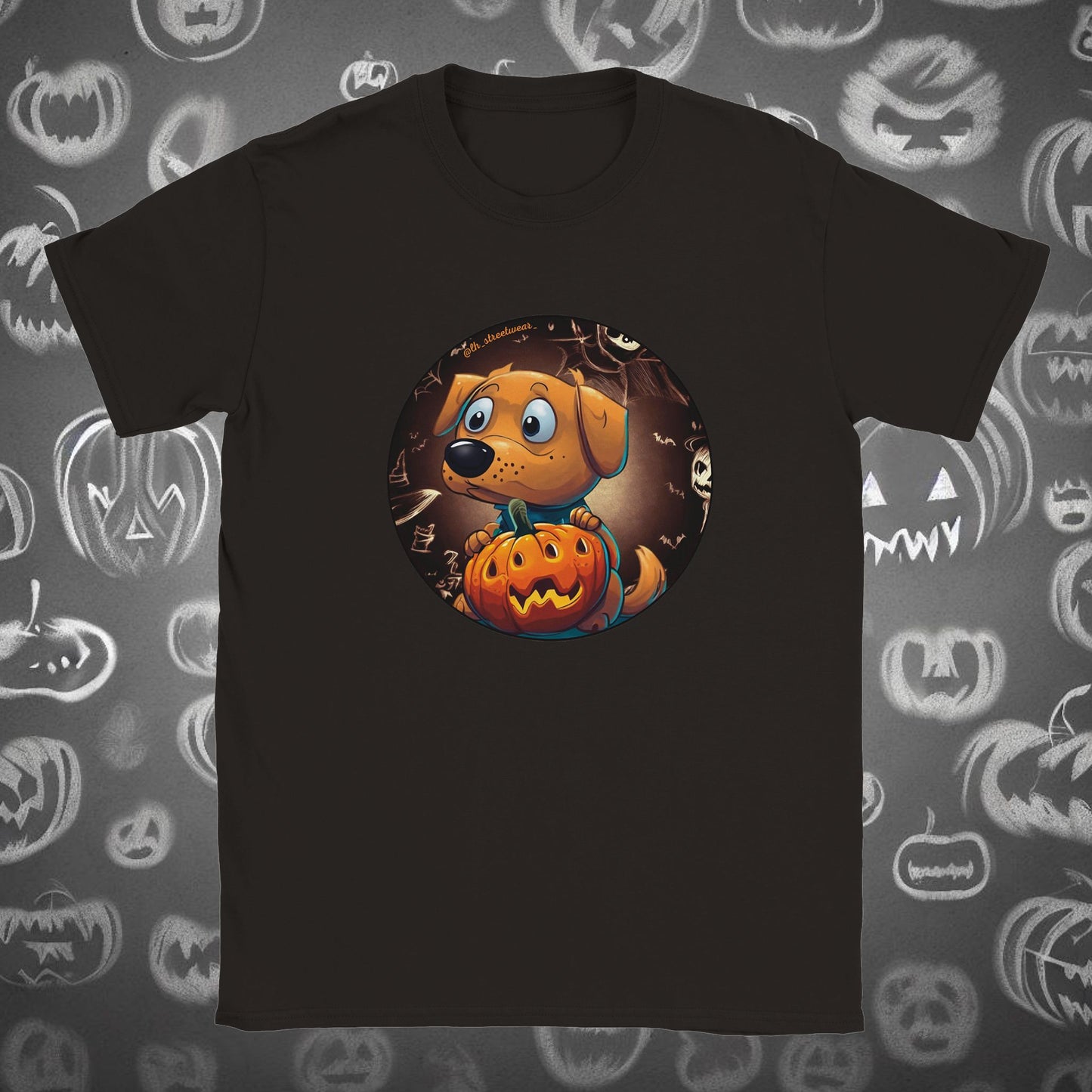 Pumpkin Dog 🎃 Halloween - Unisex Kids T-Shirt 