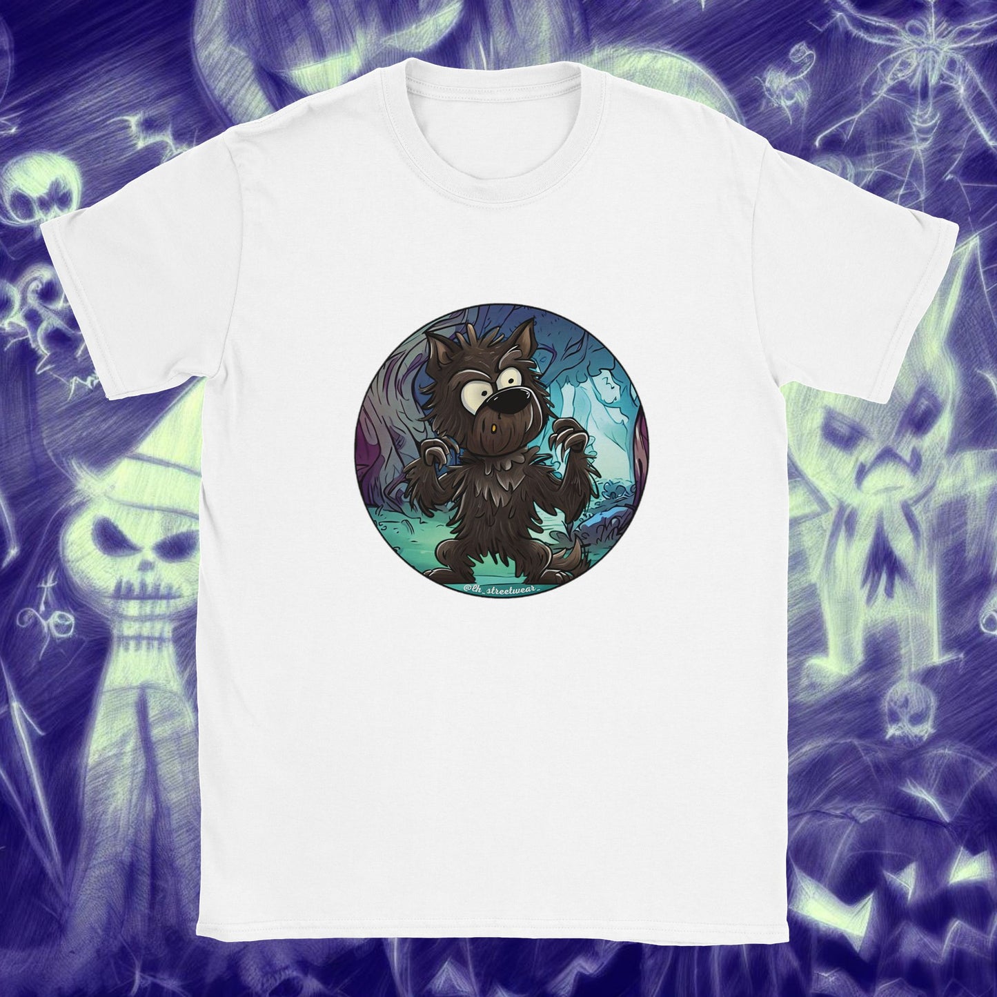 Wolf Dog 🎃 Halloween - Unisex Kids T-Shirt