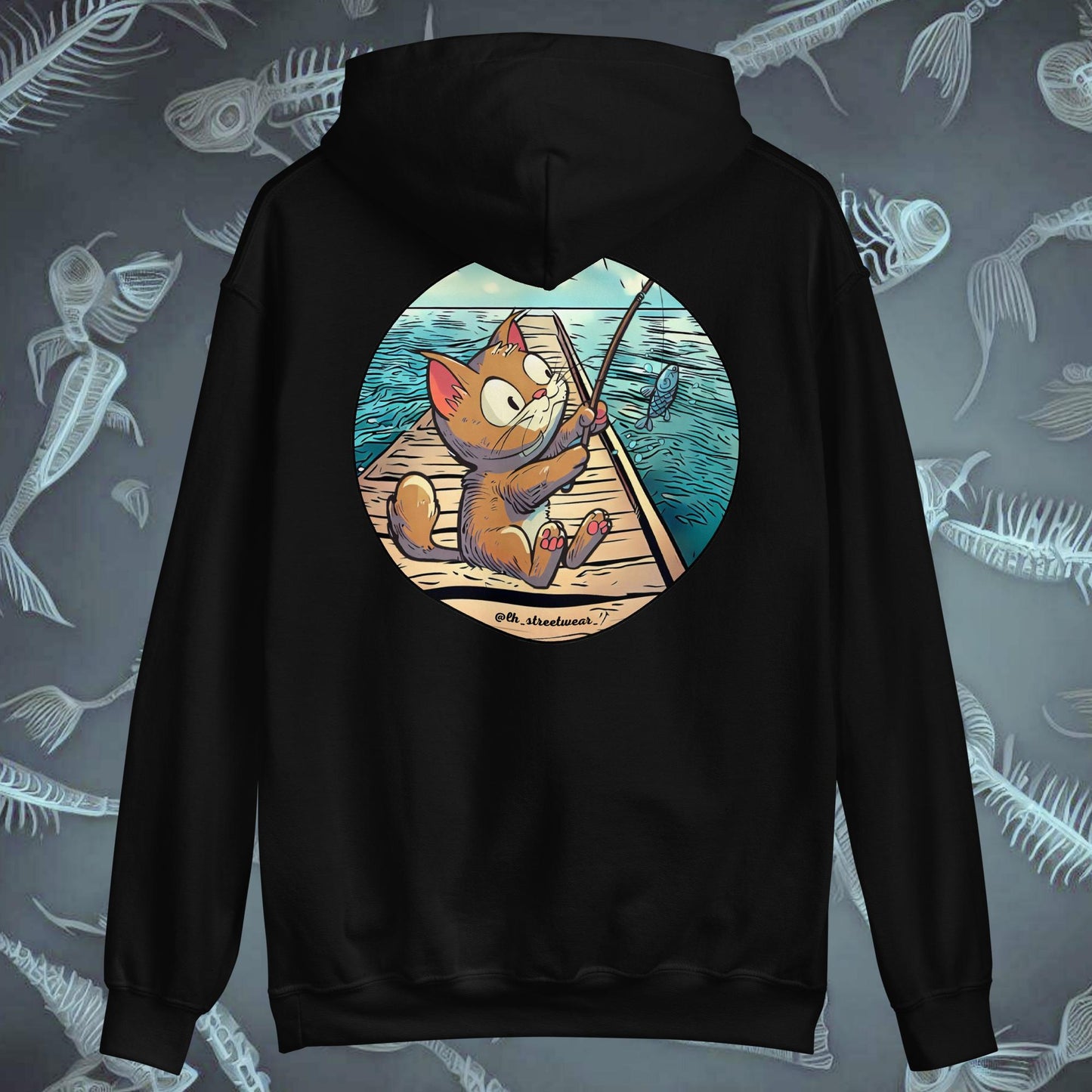 FisherCat - Unisex Heavy Blend Hoodie, rear image