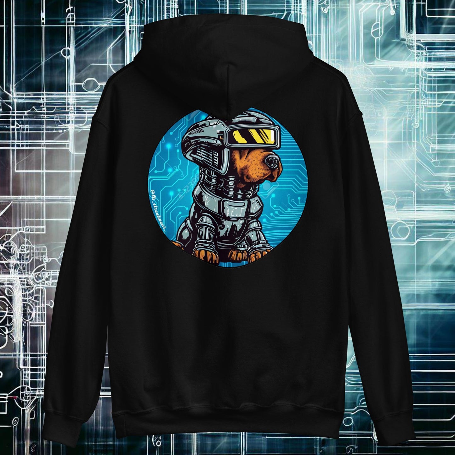 RoboDog - Unisex Heavy Blend Hoodie, rear image