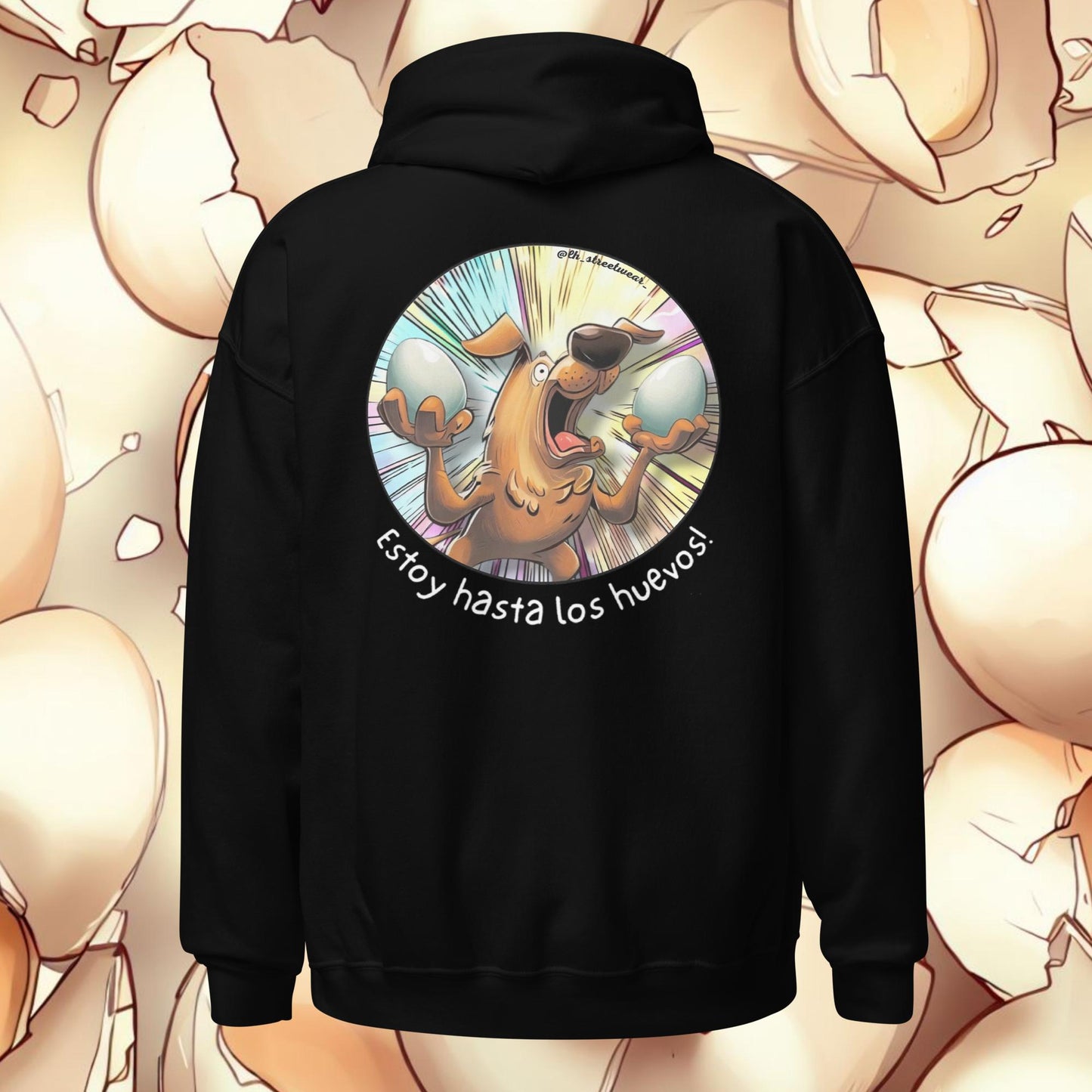 Estoy hasta los huevos - Unisex Heavy Blend Hoodie, rear image