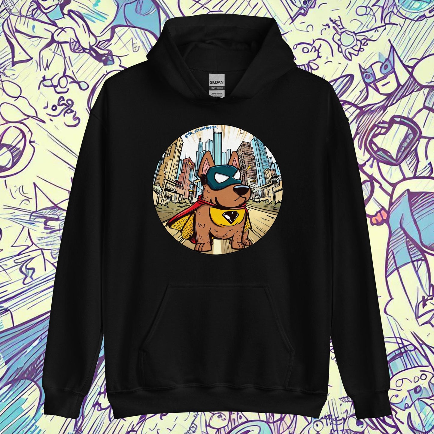 SuperDog - Sudadera con capucha unisex, imagen delantera