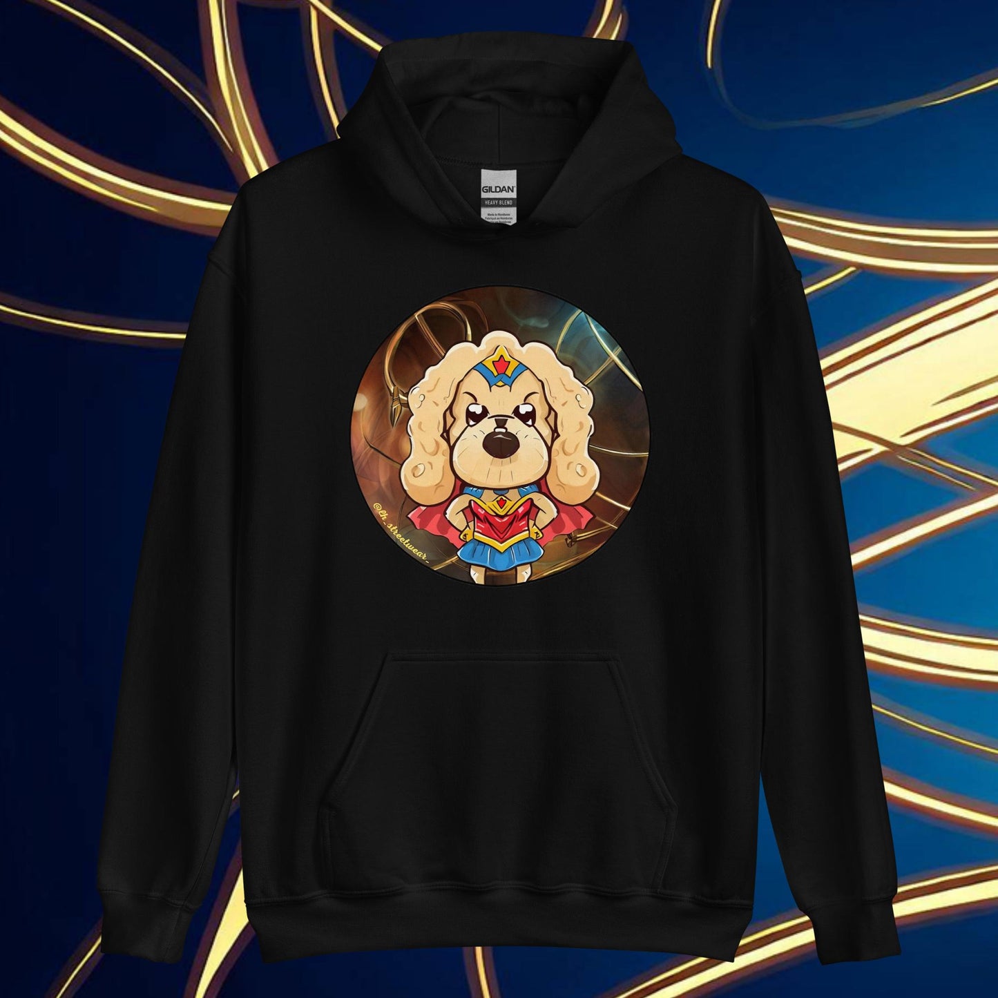 WonderDog - Unisex Heavy Blend Hoodie, front image